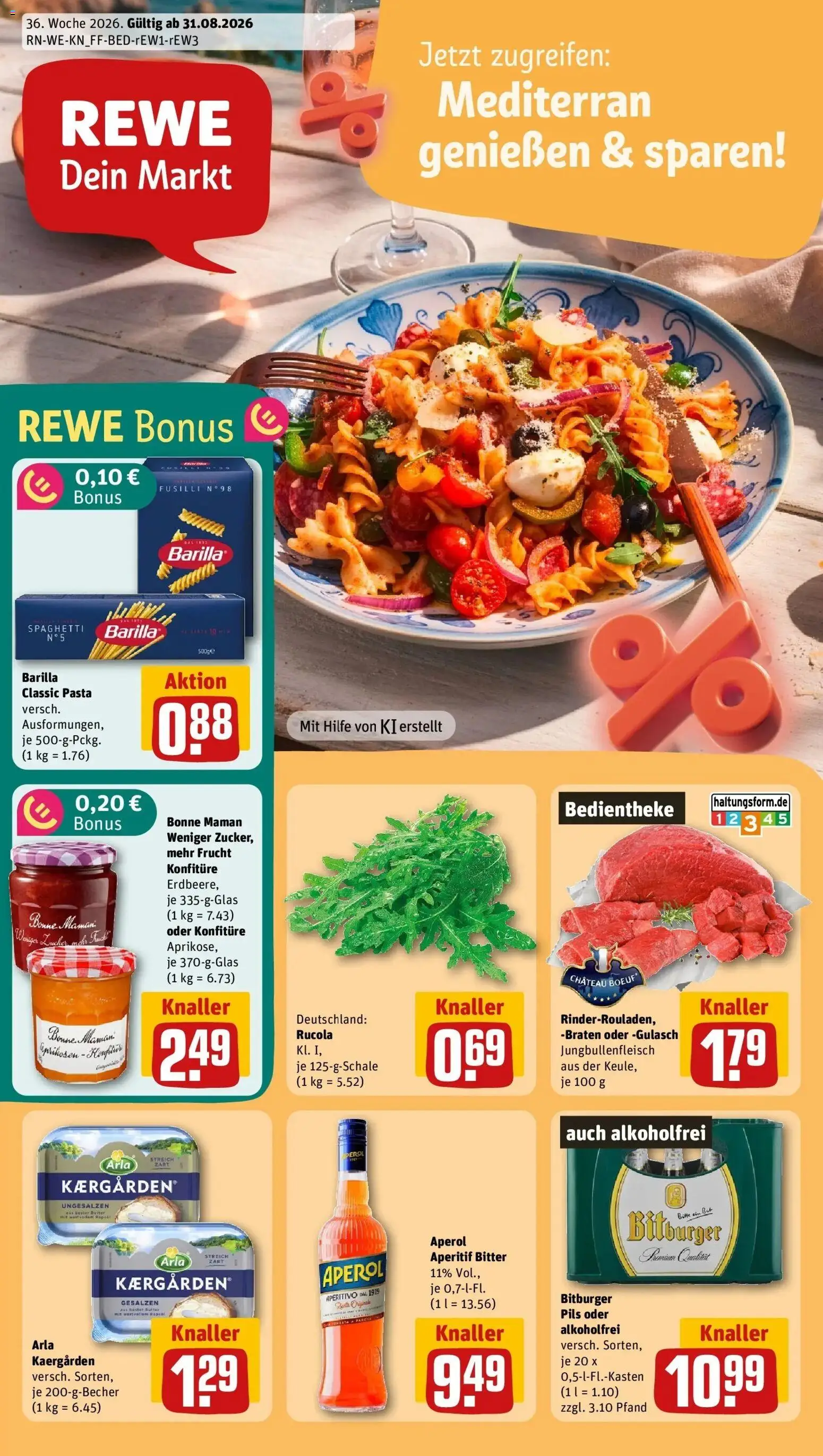 Vorschau von dem Prospekt des Geschäftes Rewe, gültig ab dem 31.08.2026