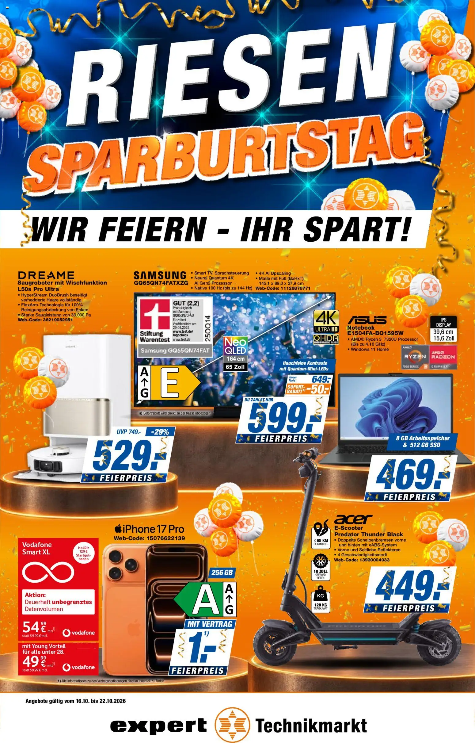 Vorschau von dem Prospekt des Geschäftes Expert, gültig ab dem 16.10.2026 - Samsung, Notebook