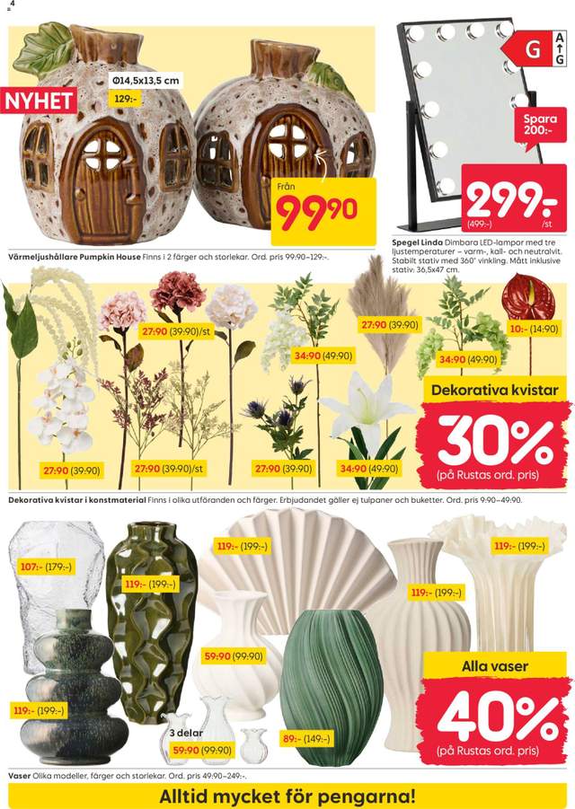 Nytt Rusta reklamblad från 03/08