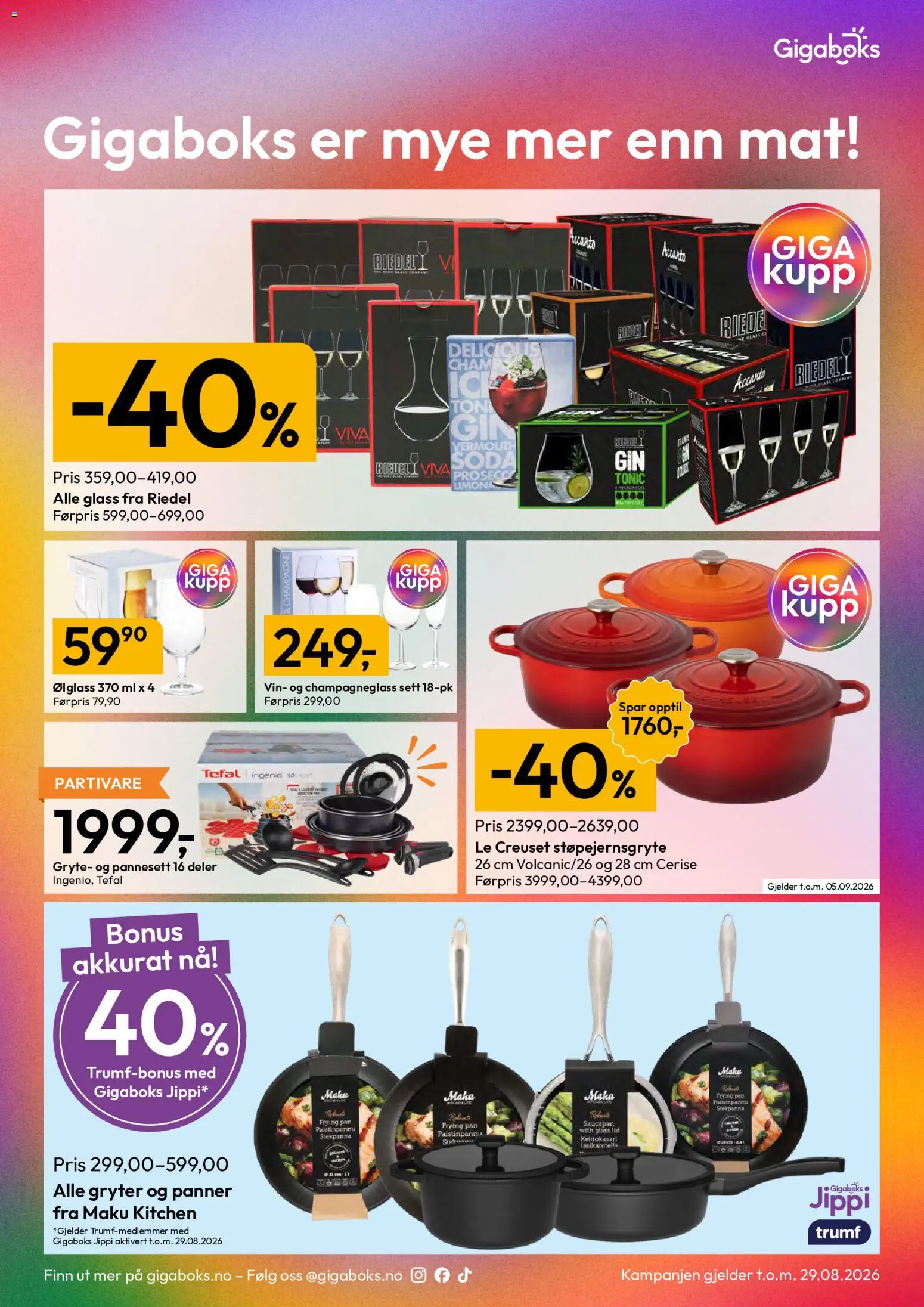 Forhåndsvis Gigaboks kundeavis fra butikk Gigaboks gyldig fra 24/08/2026