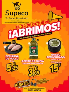 Vista previa del folleto de la tienda Supeco válido desde el 22/10/2026 