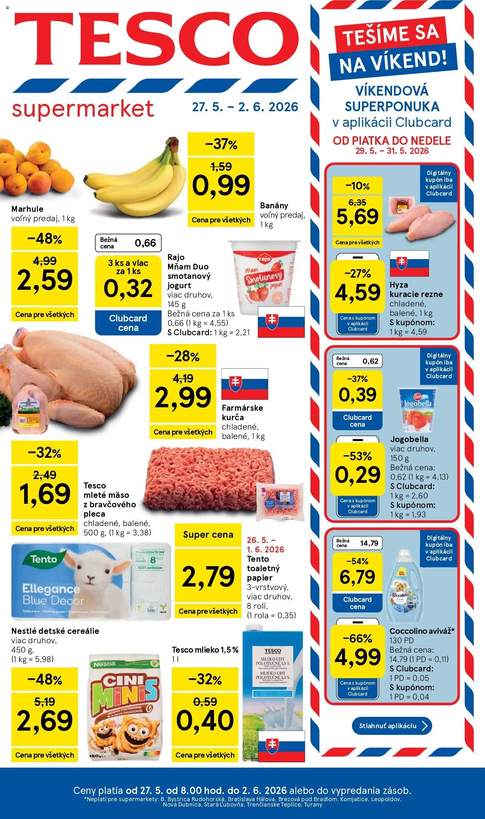 Náhľad Tesco letáku platného od 27.05.2026