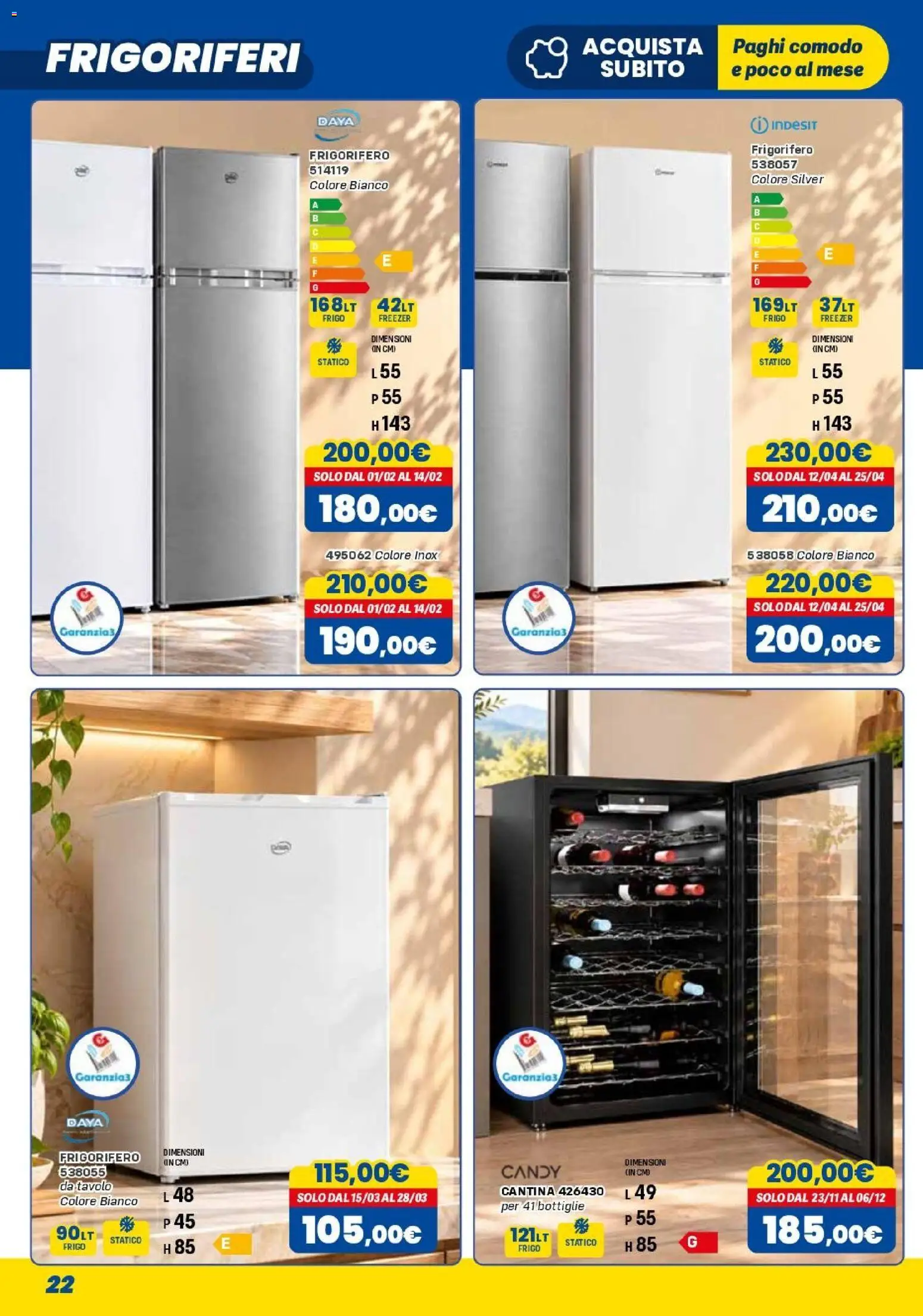 Anteprima dell'opuscolo Orizzonte volantino Elettro dal negozio Orizzonte valido da 01/11/2026 - Frigorifero, Tavolo, Freezer