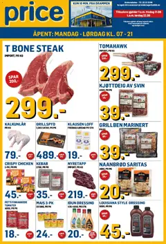 Forhåndsvis Price Lagerbutikk kundeavis fra butikk Price Lagerbutikk gyldig fra 21/08/2026