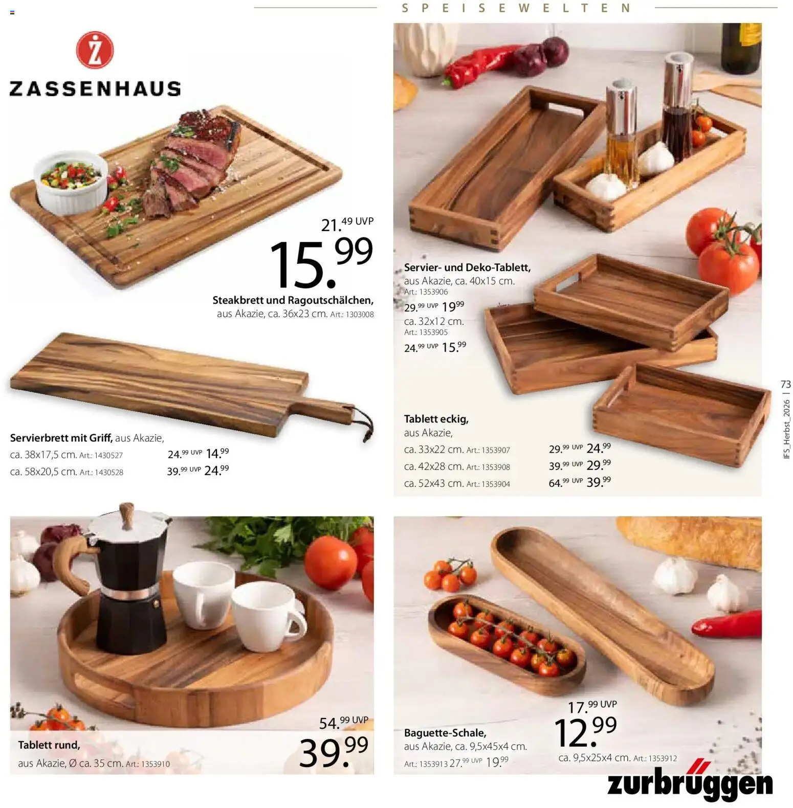 Vorschau von dem Prospekt des Geschäftes Zurbrüggen, gültig ab dem 24.10.2026