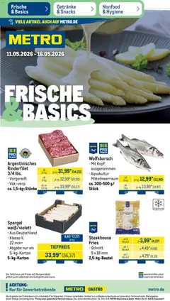 Vorschau von dem Prospekt des Geschäftes Metro, gültig ab dem 11.05.2026