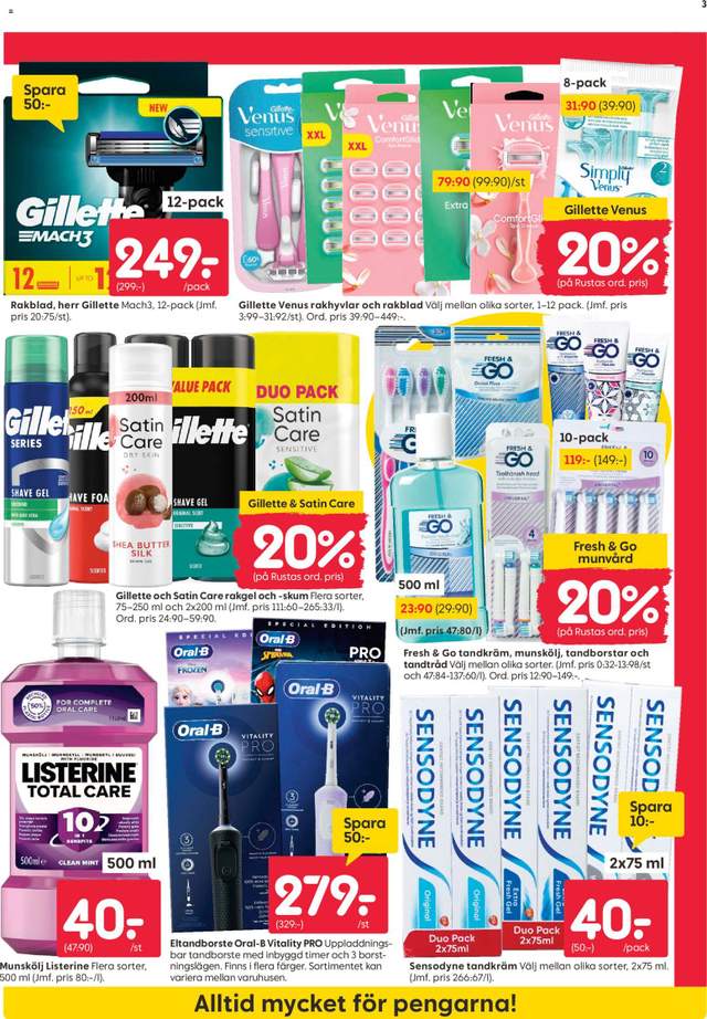 Nytt Rusta reklamblad från 12/10