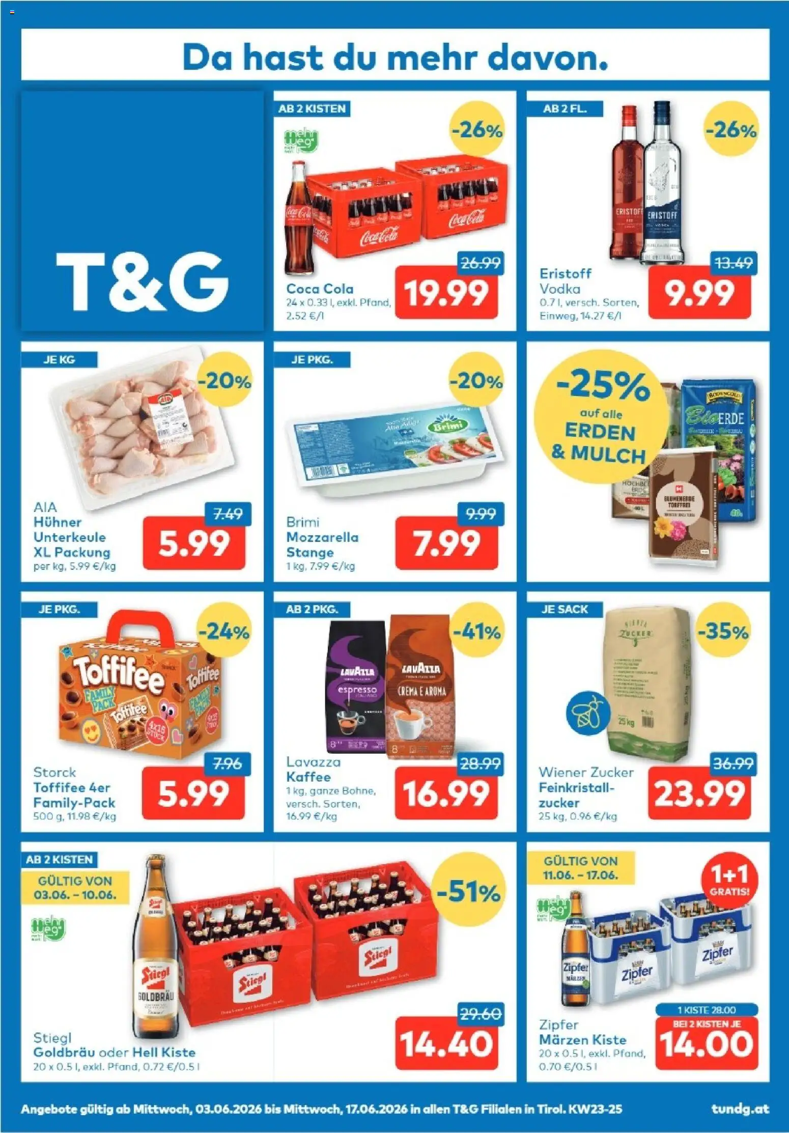 Vorschau der Angebote: T&G T&G Tirol gültig ab 03.06.2026