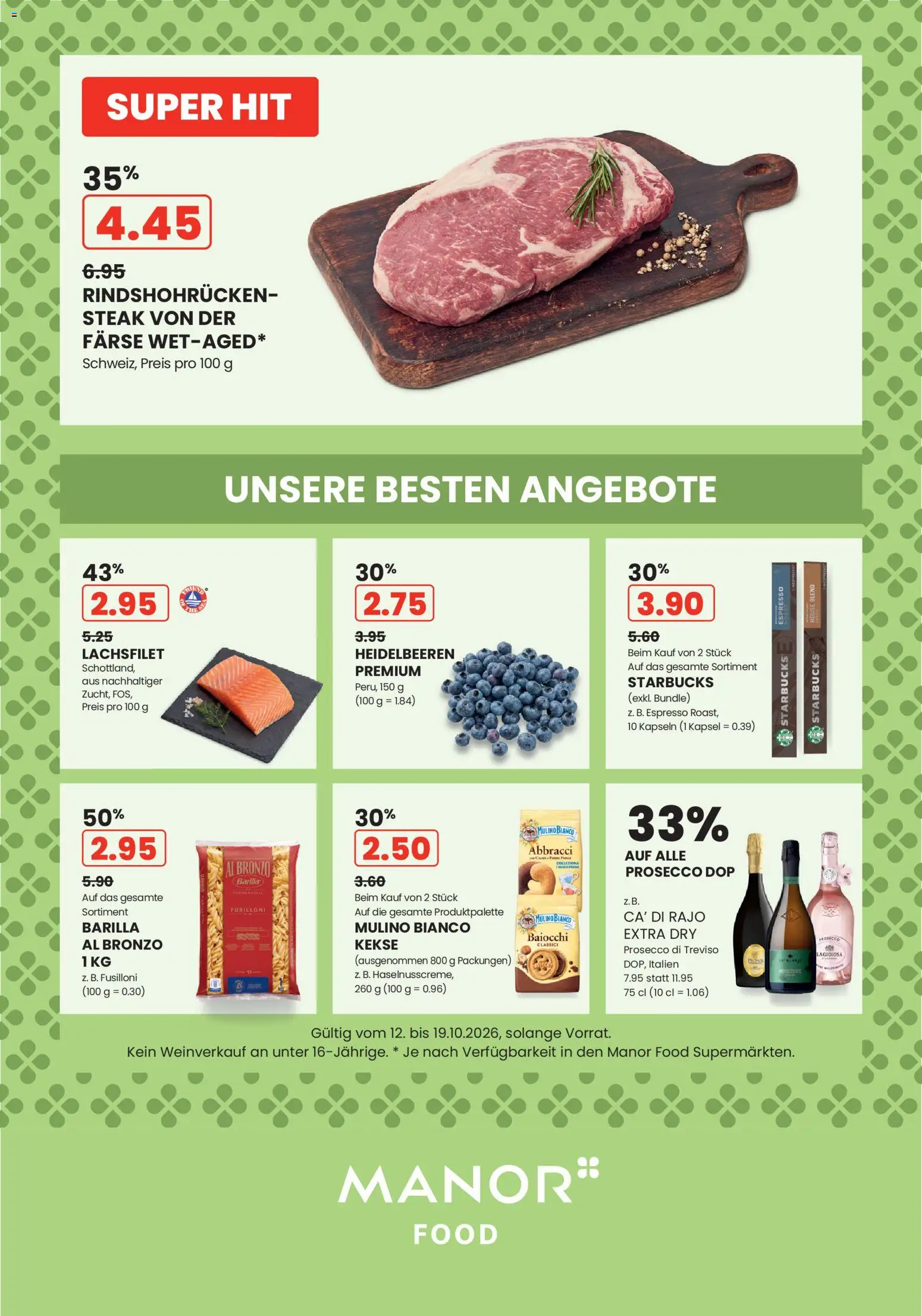 Vorschau des Merkblatts Manor aktionen vom Shop Manor gültig von 12.10.2026 bis 19.10.2026