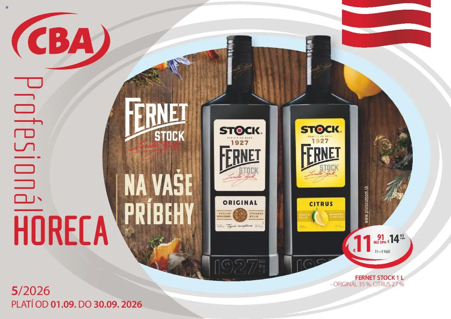 Náhľad CBA Komfos letáku platného od 01.09.2026