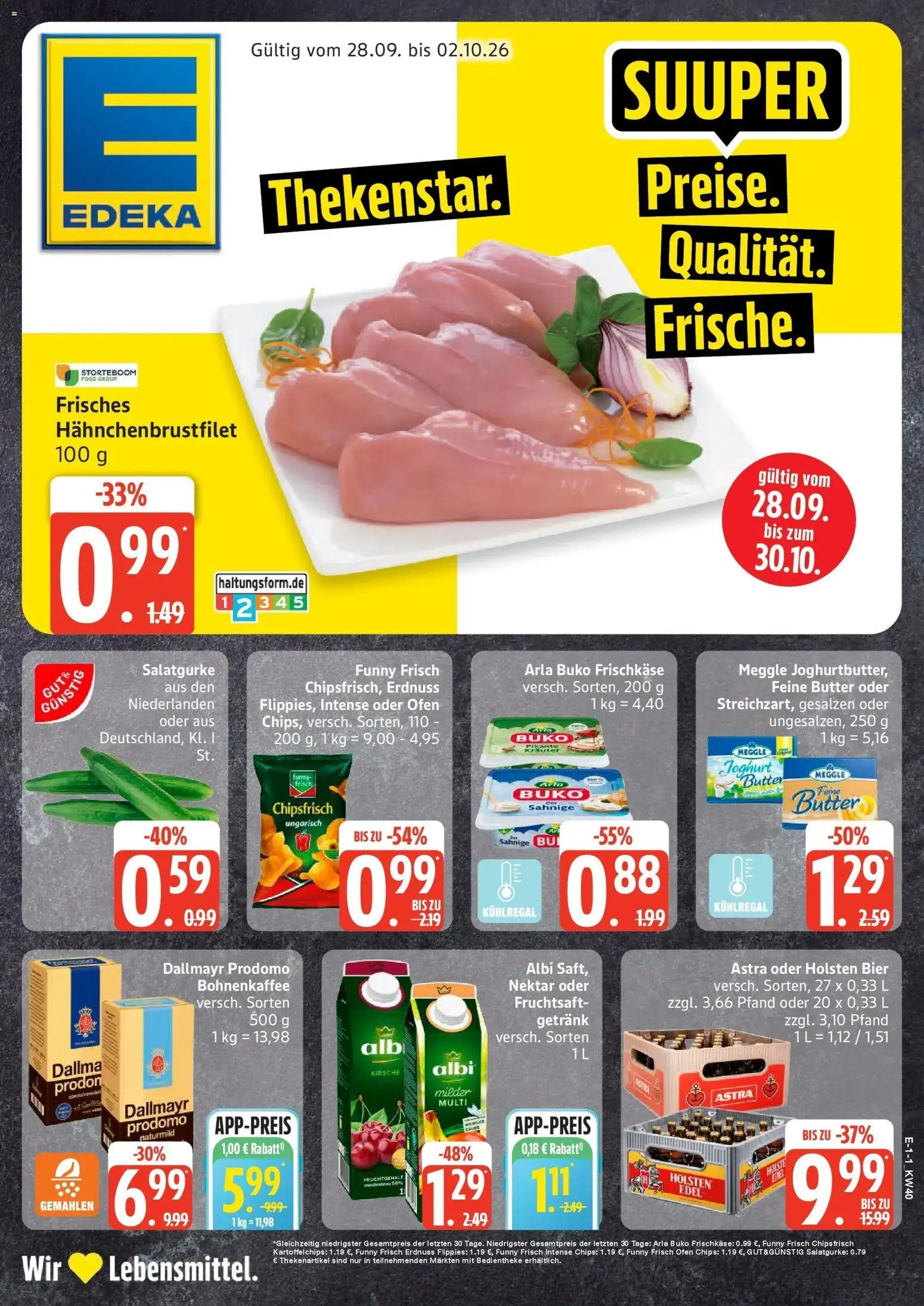 Vorschau von dem Prospekt des Geschäftes Edeka, gültig ab dem 28.09.2026