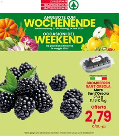 Anteprima dell'opuscolo Eurospar volantino Weekend dal negozio Eurospar valido da 21/05/2026