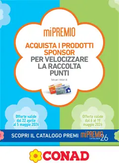 Anteprima dell'opuscolo Conad volantino Mi Premio Lazio dal negozio Conad valido da 22/04/2026