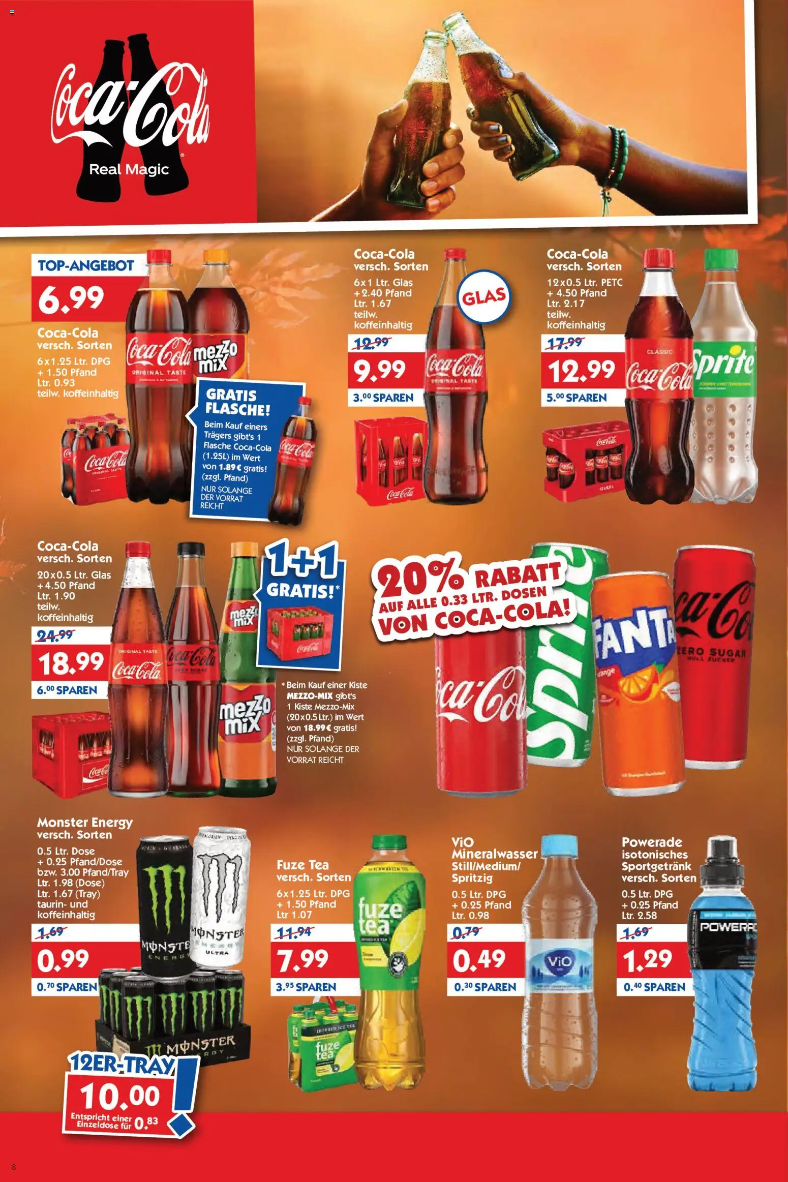 Vorschau von dem Prospekt des Geschäftes HOL’AB!, gültig ab dem 19.10.2026 - Coca cola, Monster, Cola, Mineralwasser, Powerade, Energy, Sprite, Fuze tea