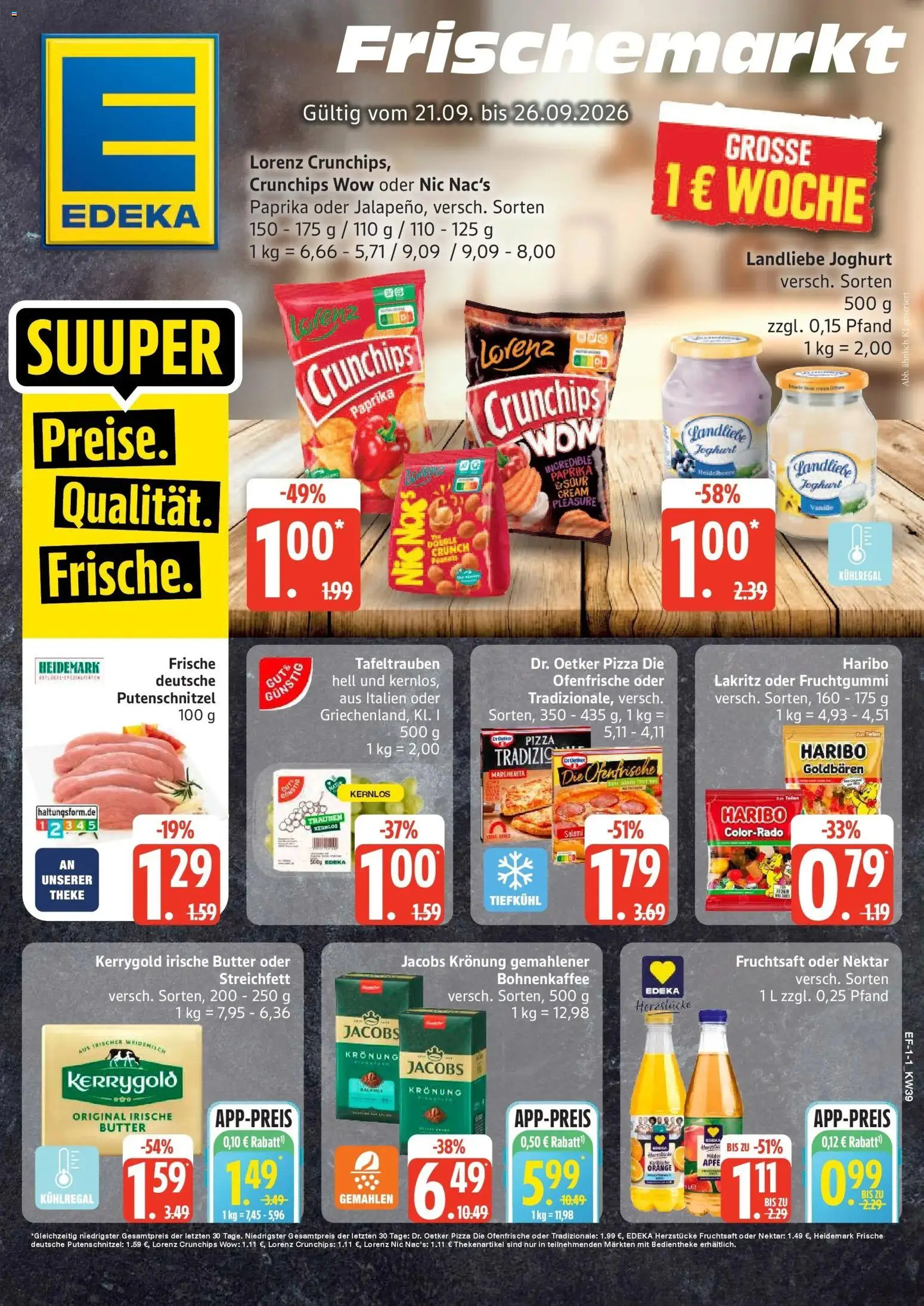 Vorschau von dem Prospekt des Geschäftes Edeka, gültig ab dem 21.09.2026