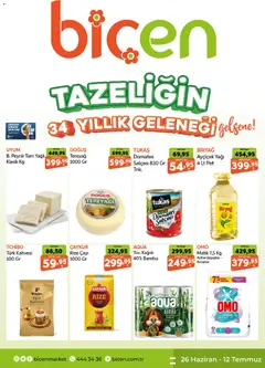 Biçen Market Biçen Market Katalog 26.06.2026 - Broşürünün önizlemesi