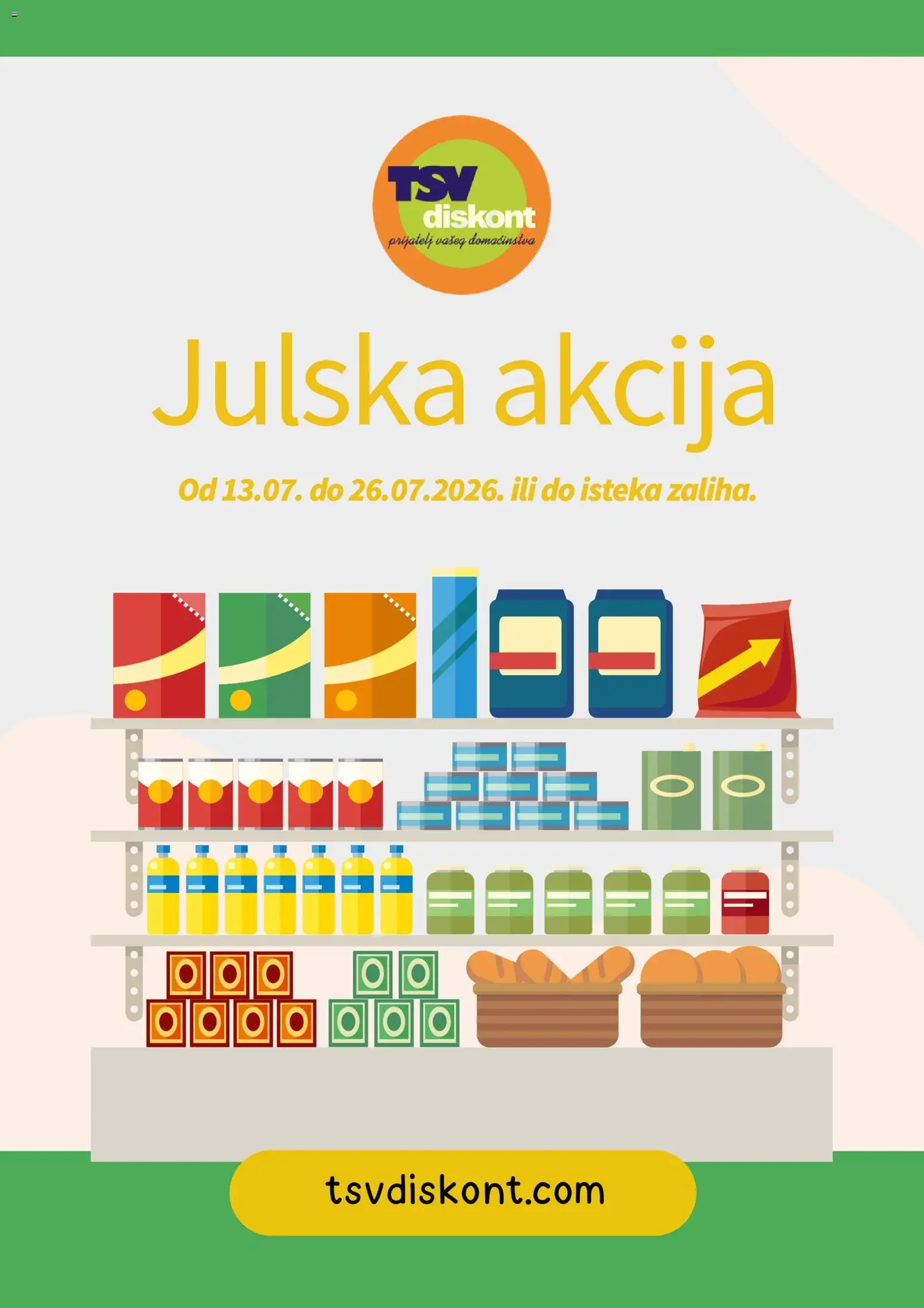 Pregled TSV Diskont kataloga - važi od 13.07.2026