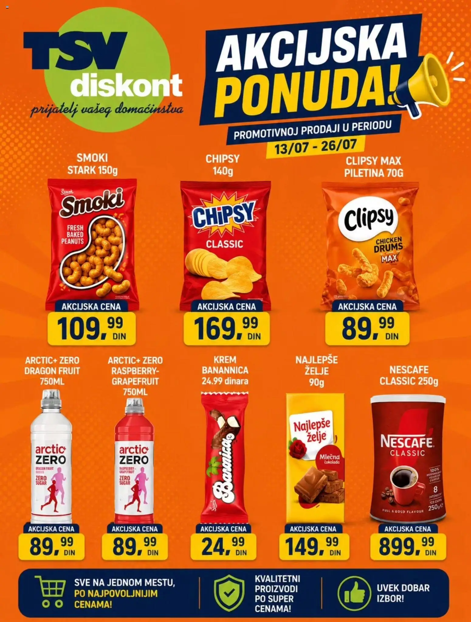 Pregled TSV Diskont kataloga - važi od 13.07.2026