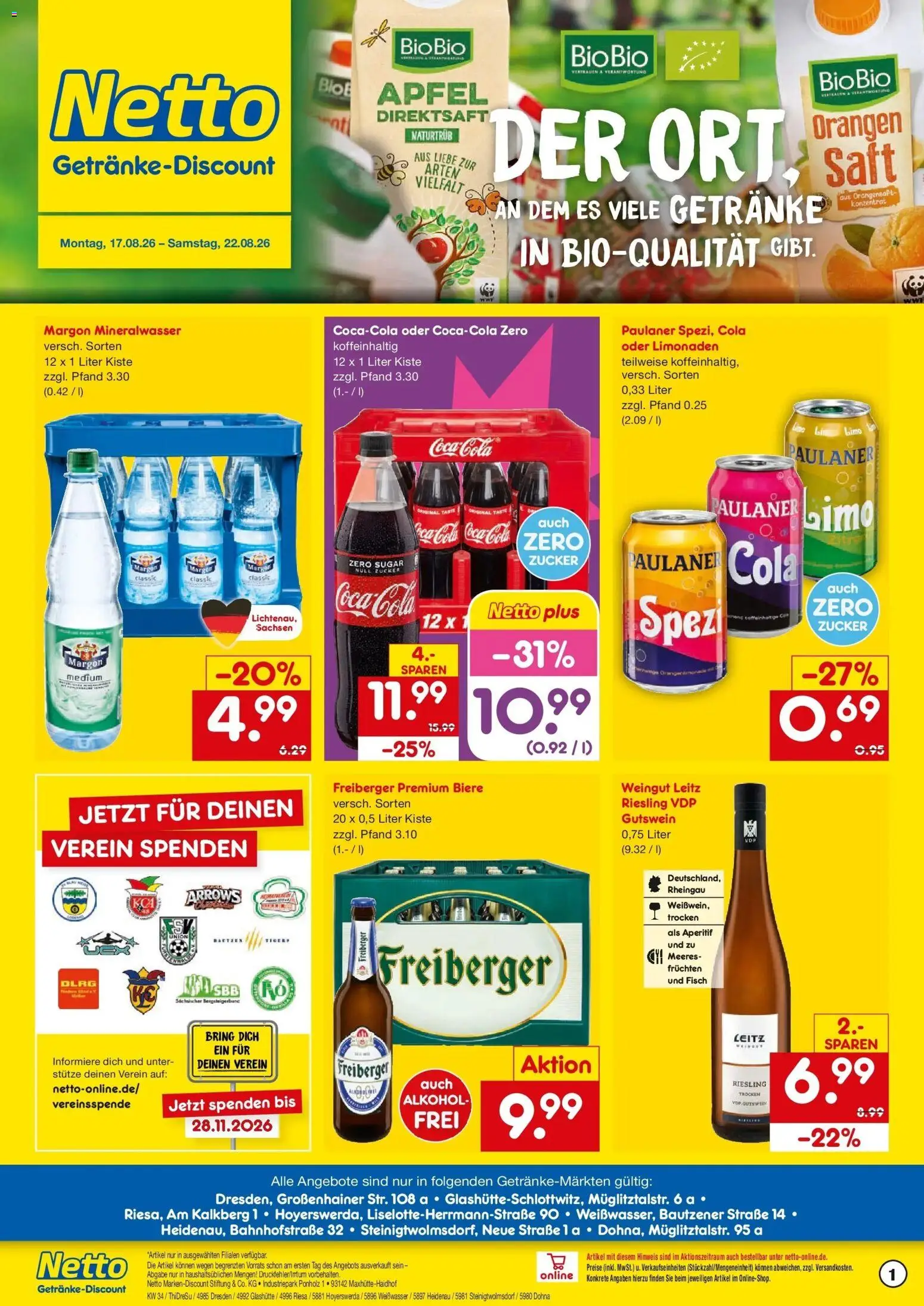 Vorschau von dem Prospekt des Geschäftes Netto Marken-Discount, gültig ab dem 17.08.2026