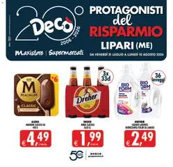 Anteprima dell'opuscolo Decò volantino Maxistore, Supermercati Lipari dal negozio Decò valido da 31/07/2026
