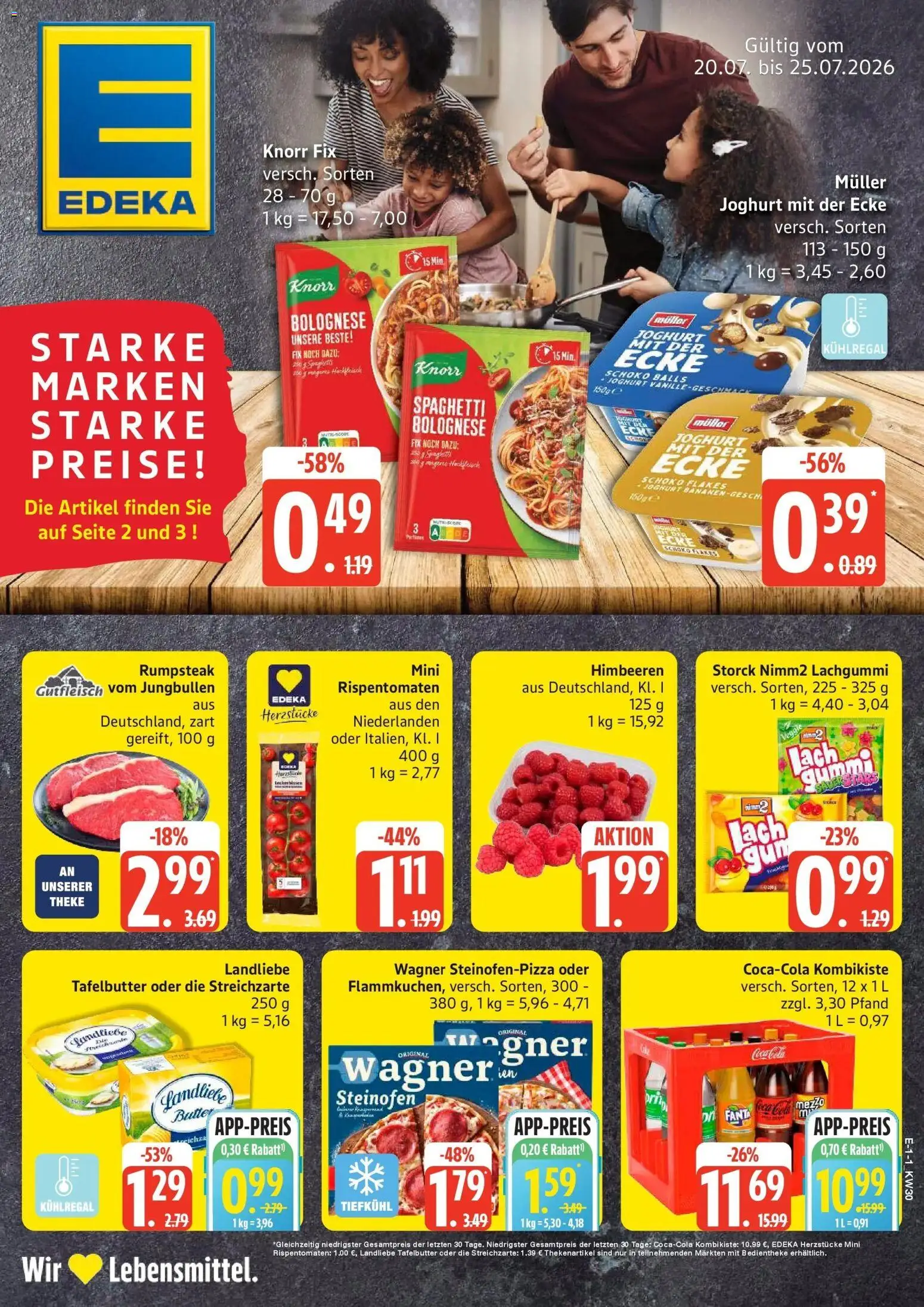 Vorschau von dem Prospekt des Geschäftes Edeka, gültig ab dem 20.07.2026