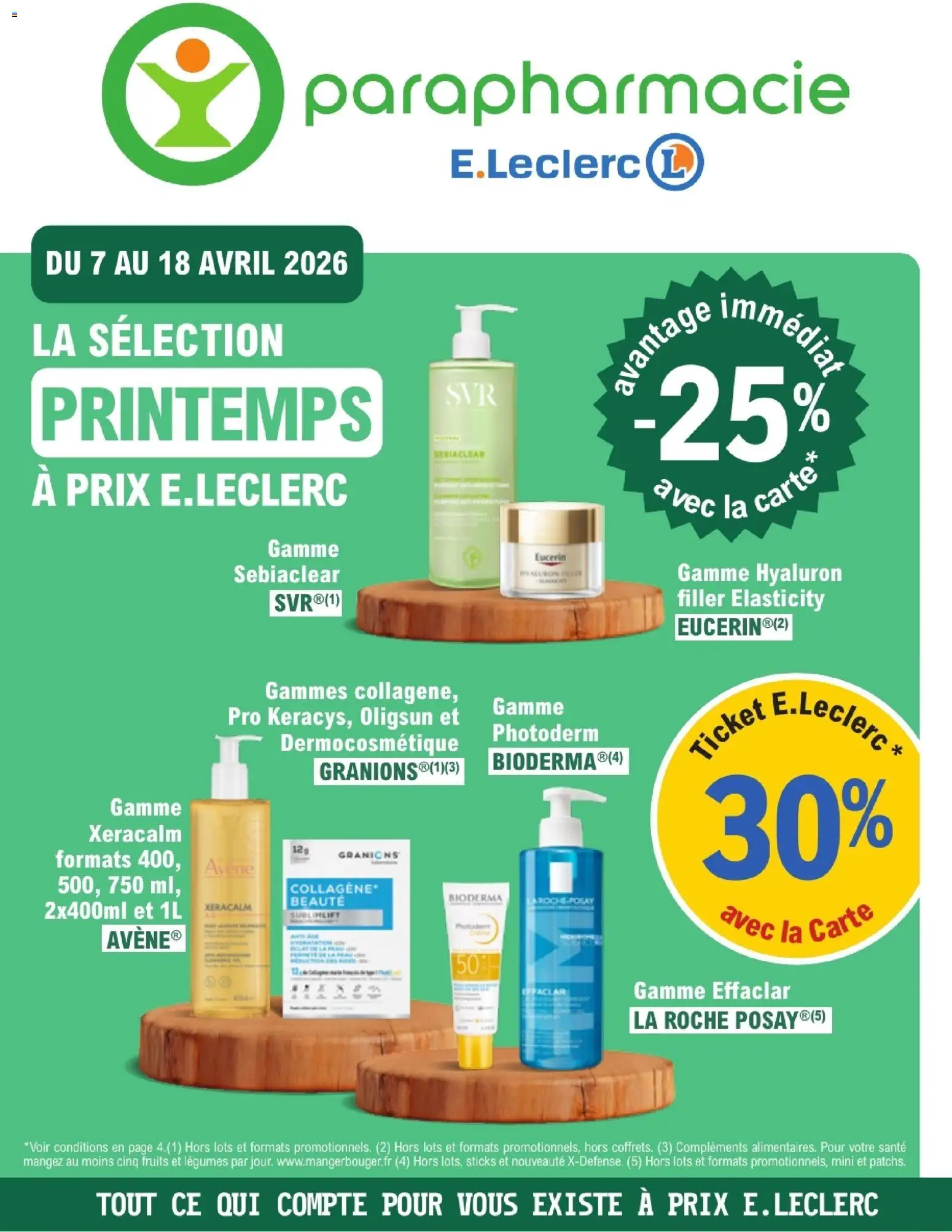 Prévisualisation de E.Leclerc Parapharmacie catalogue du magasin E.Leclerc formulaire valide 07/04/2026 - Fruits, Avène