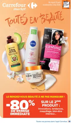 Prévisualisation de Carrefour Market catalogue beaute du magasin Carrefour Market formulaire valide 21/04/2026