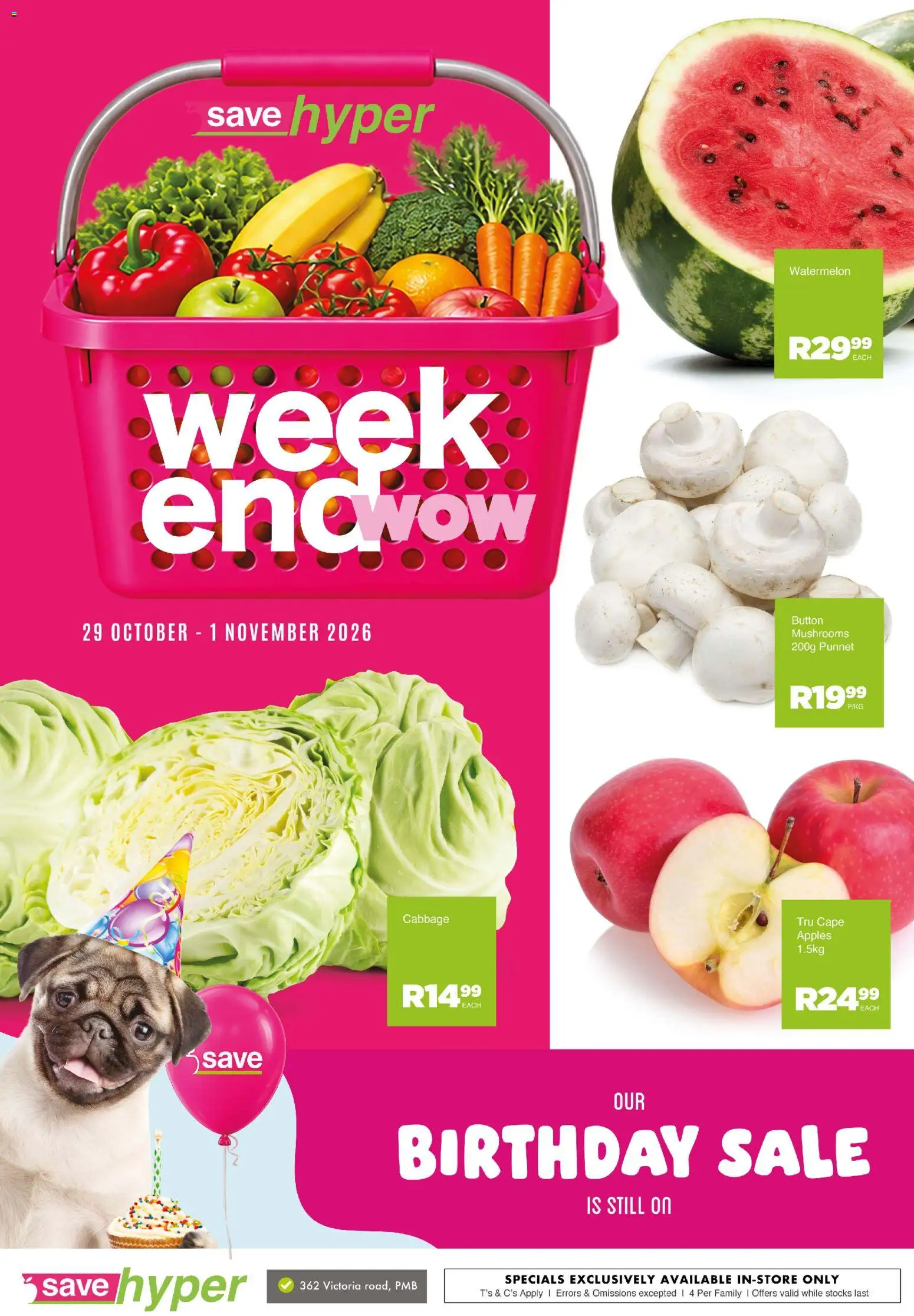 Preview of Save flyer valid from 29/10/2026 - Apples, Mushrooms
