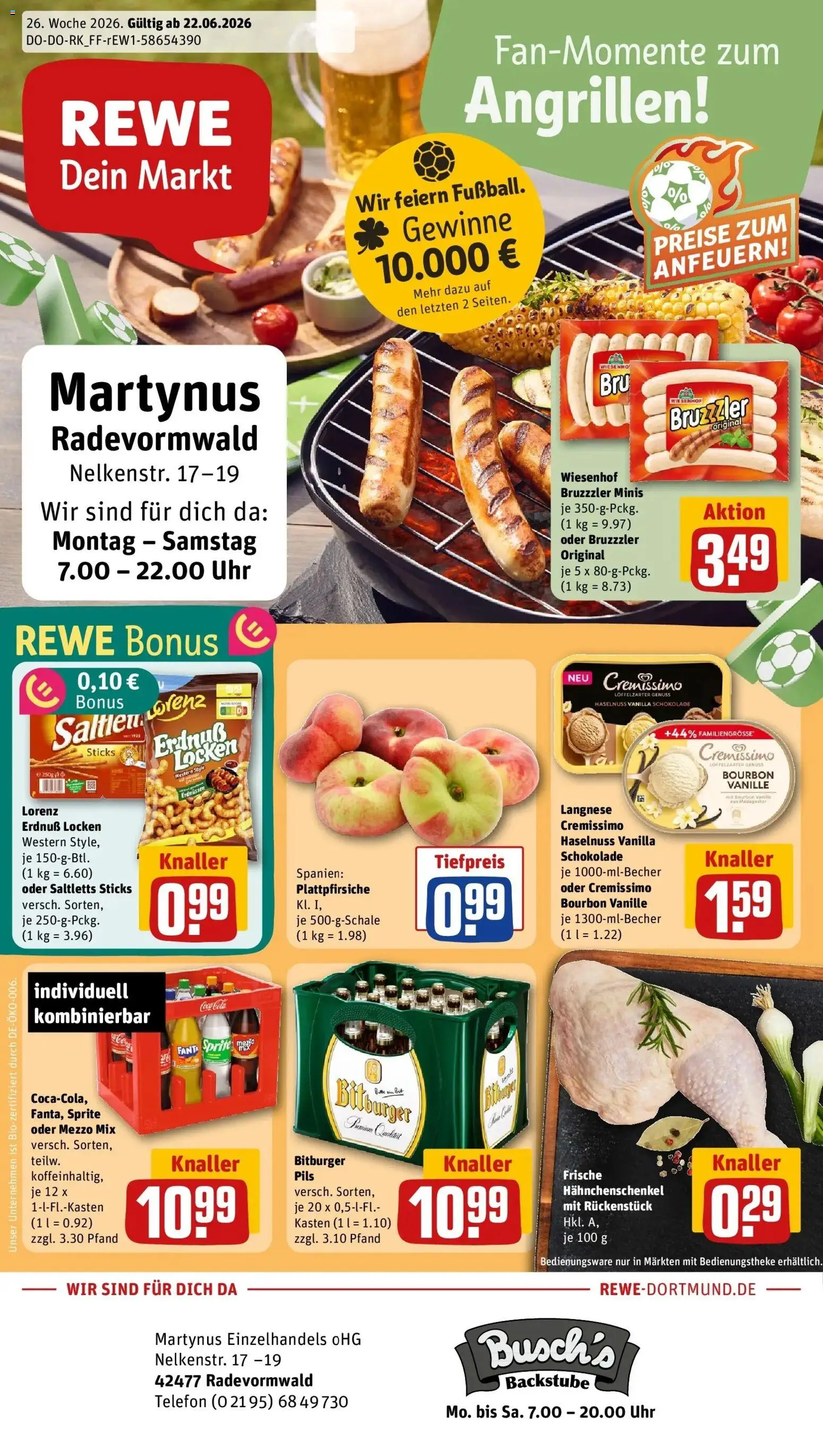 Vorschau von dem Prospekt des Geschäftes Rewe, gültig ab dem 21.06.2026
