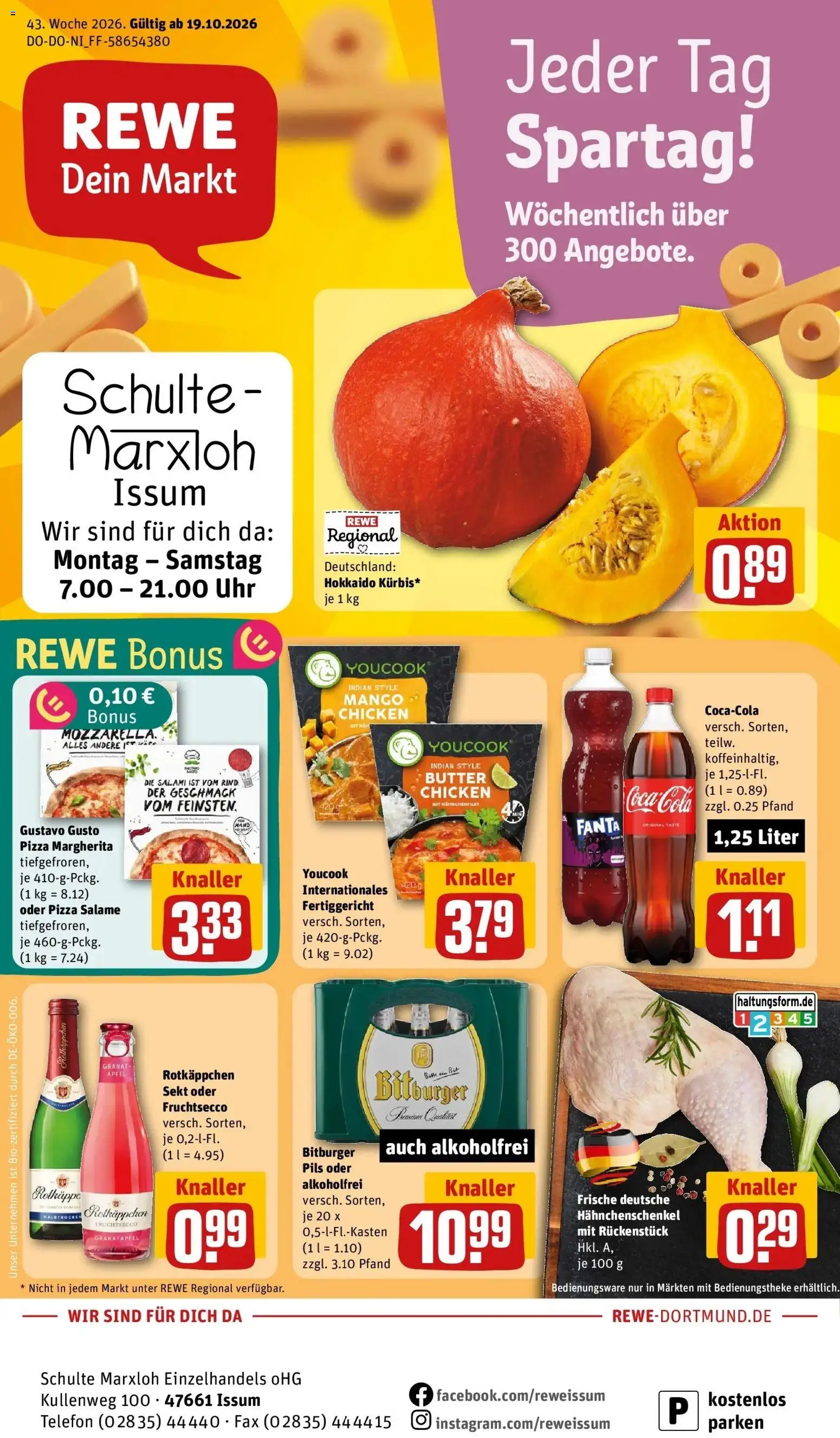 Vorschau von dem Prospekt des Geschäftes Rewe, gültig ab dem 19.10.2026
