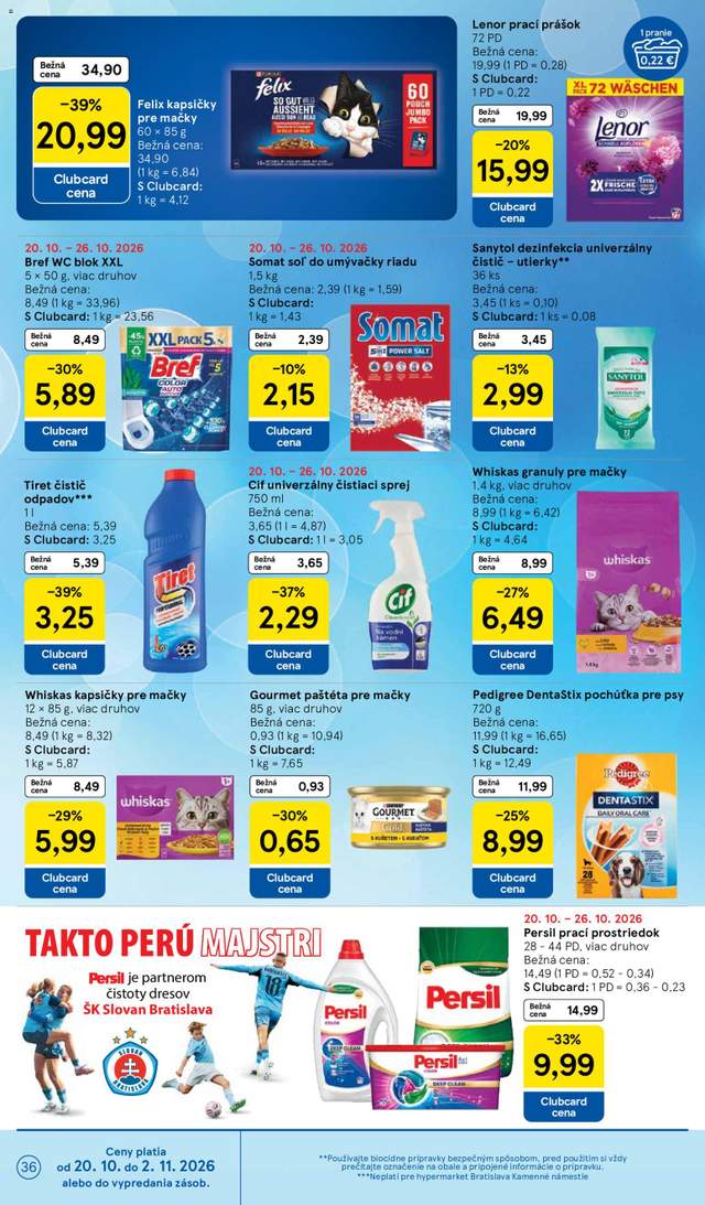 Nový Tesco leták od 21.10.