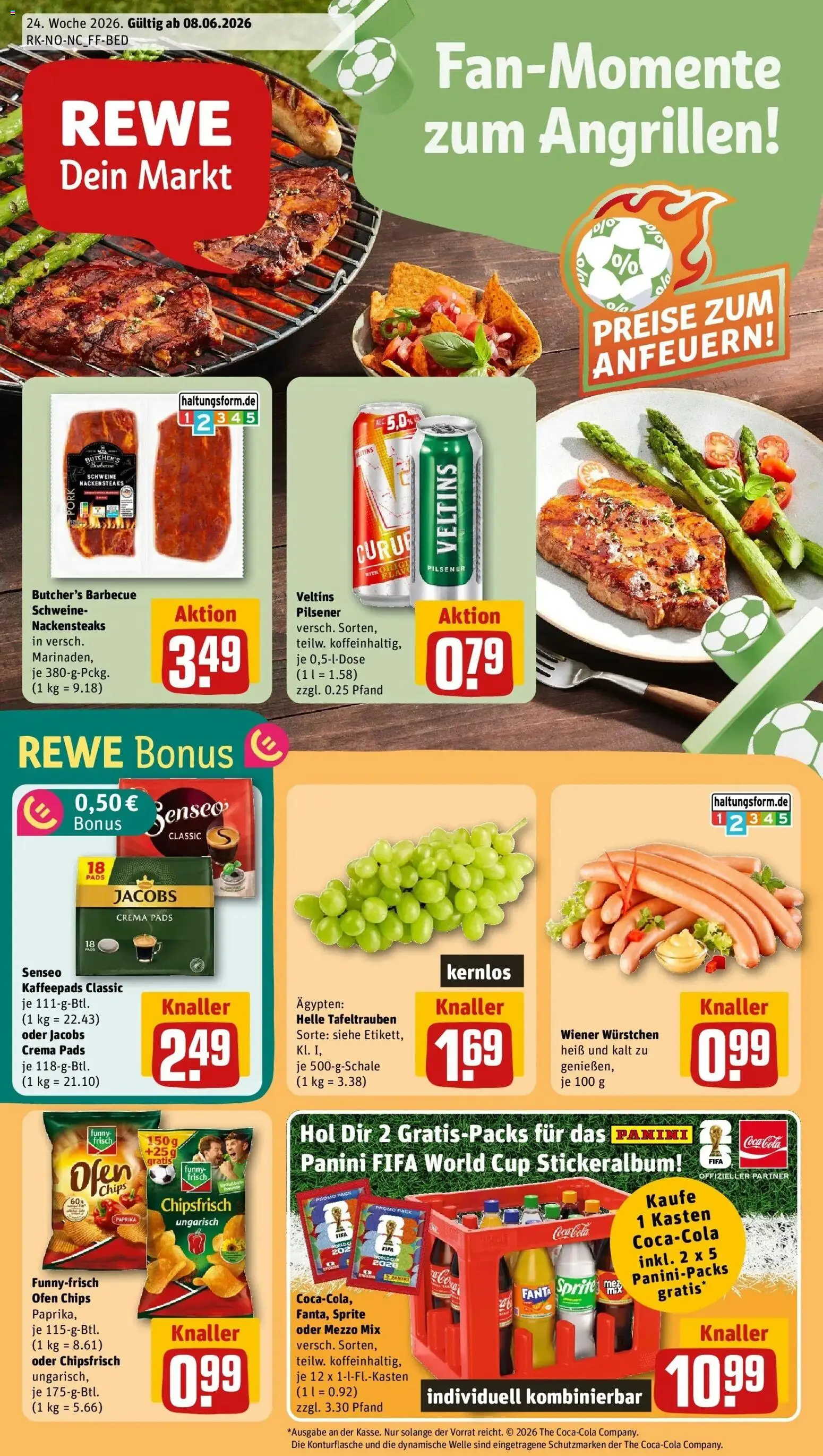 Vorschau von dem Prospekt des Geschäftes Rewe, gültig ab dem 08.06.2026