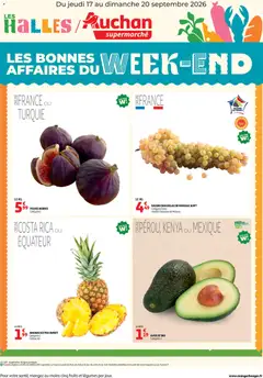 Voorbeeld van Auchan Les bons plan du week end dans votre super van winkel Auchan geldig vanaf 17/09/2026