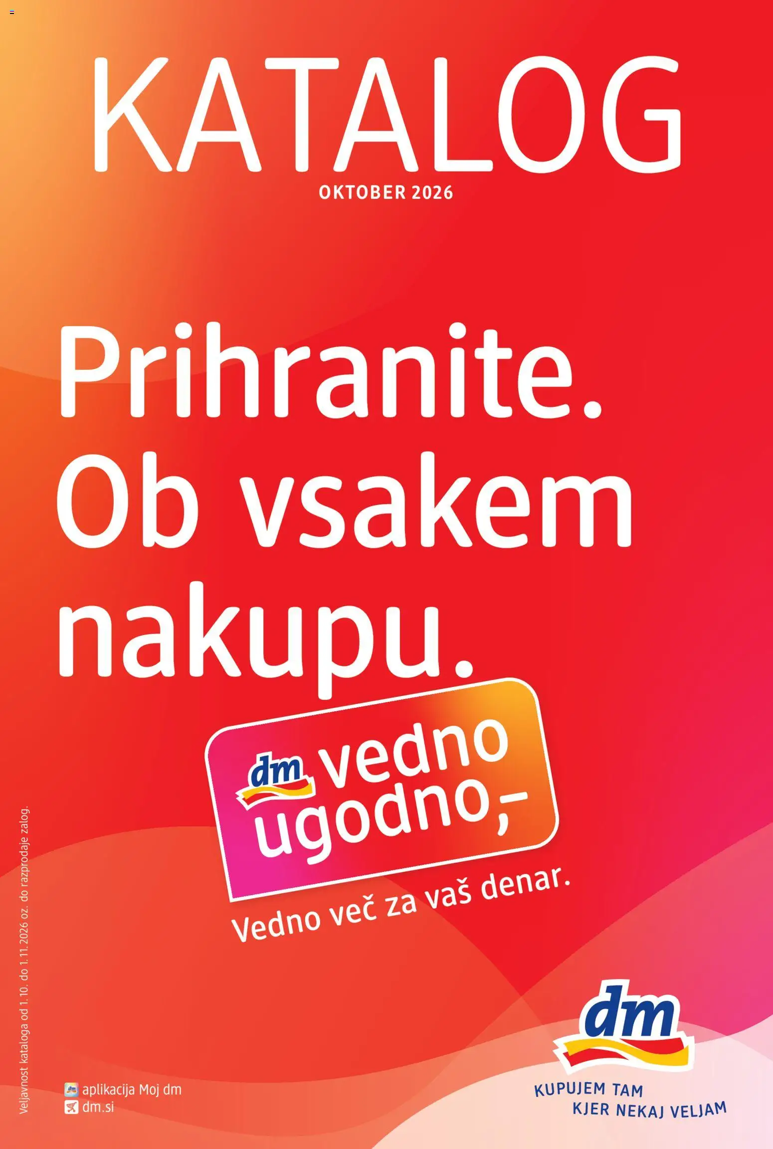 Predogled kataloga iz trgovine DM Drogerie Markt veljaven od 01.10.2026