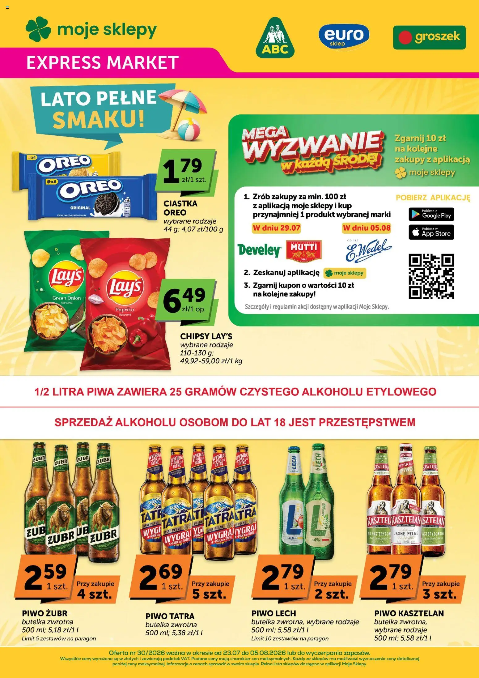 Pogląd gazetki "Euro Sklep gazetka - Expressmarket" ze sklepu Euro Sklep ważnej od 23.07.2026