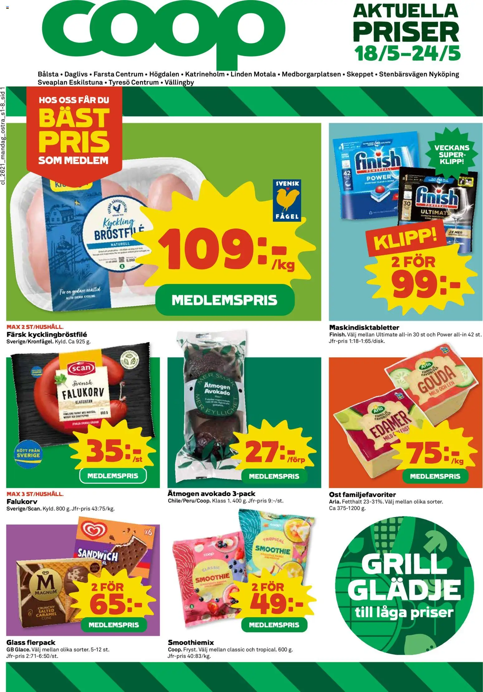 Förhandsgranska reklamblad Coop Daglivs erbjudanden från butik Coop Daglivs gäller från 18/05/2026