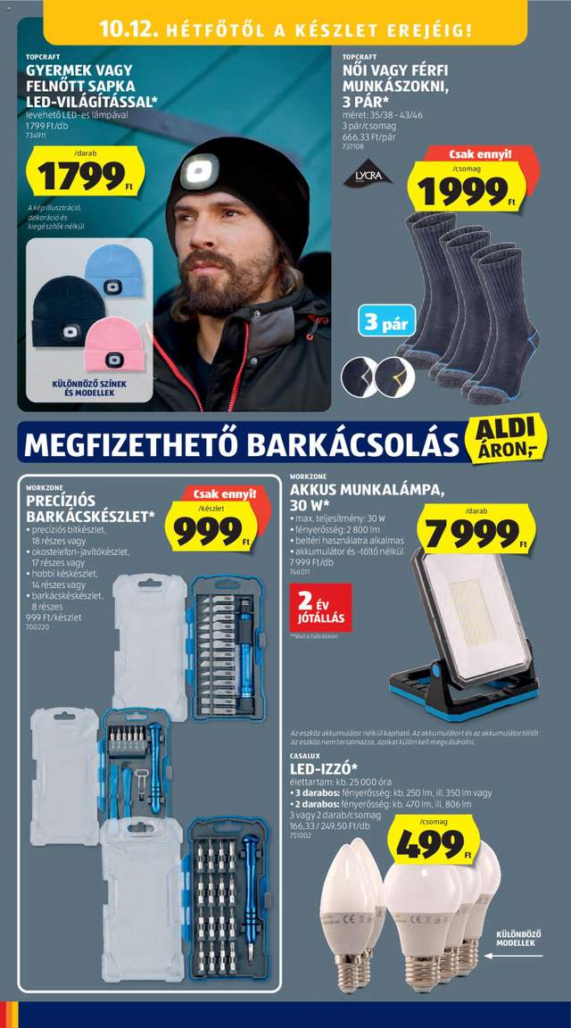 Új Aldi akciós újság 10.08.