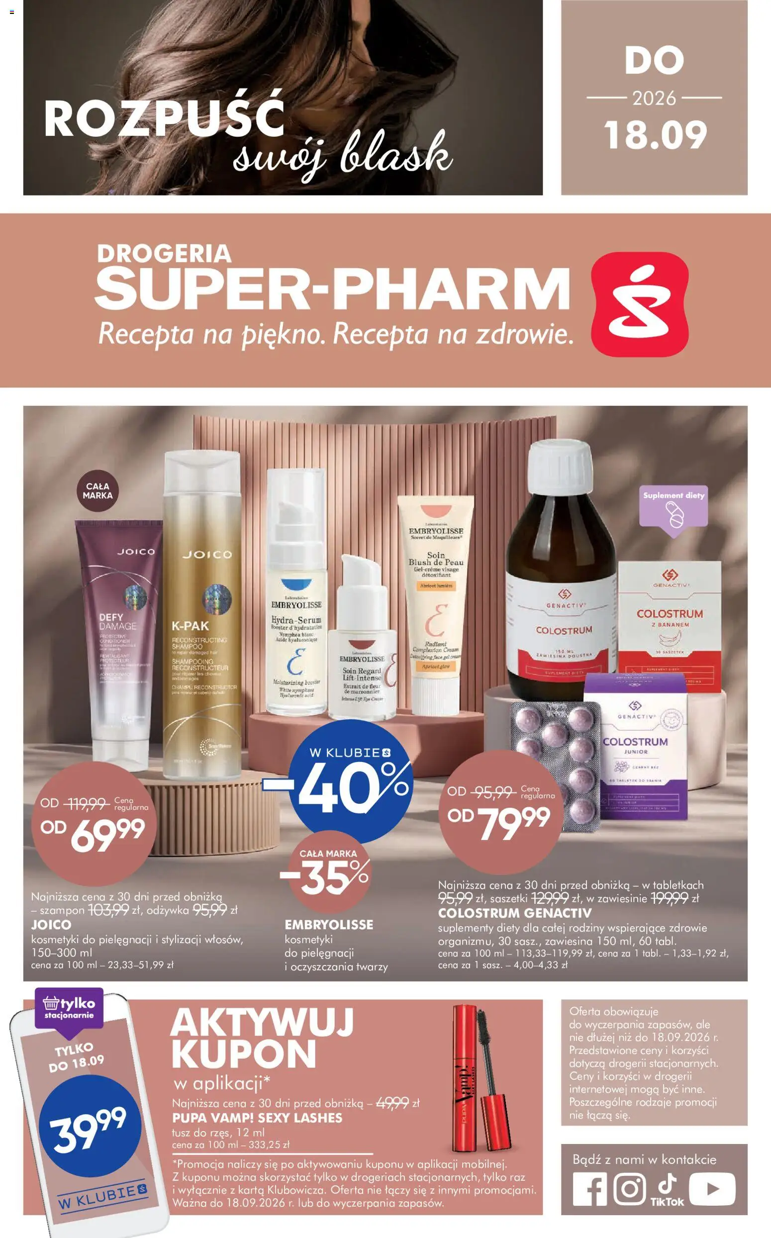 Pogląd gazetki "Super-pharm gazetka" ze sklepu Super-pharm ważnej od 05.09.2026