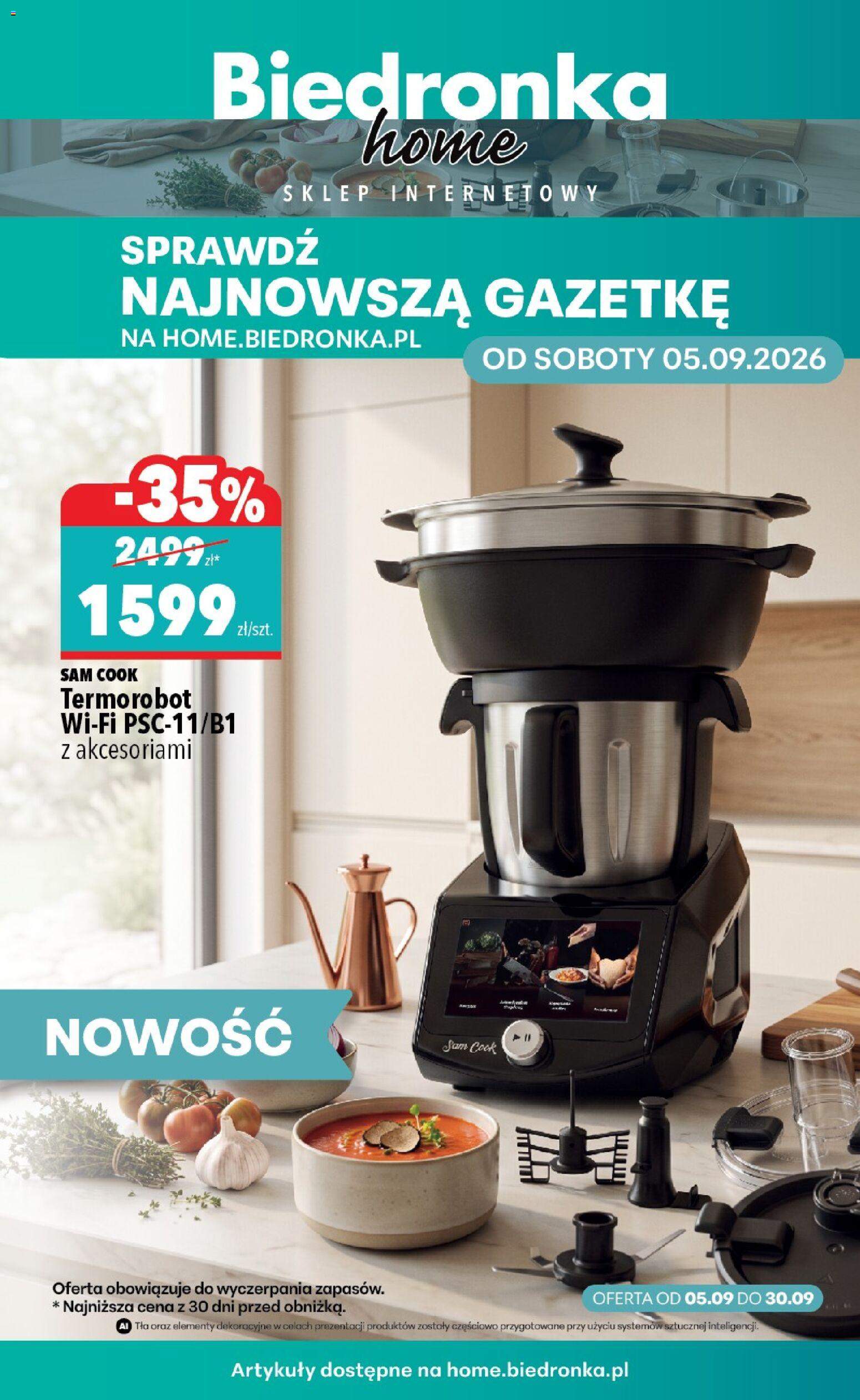 Nowa gazetka Biedronka 05.09.