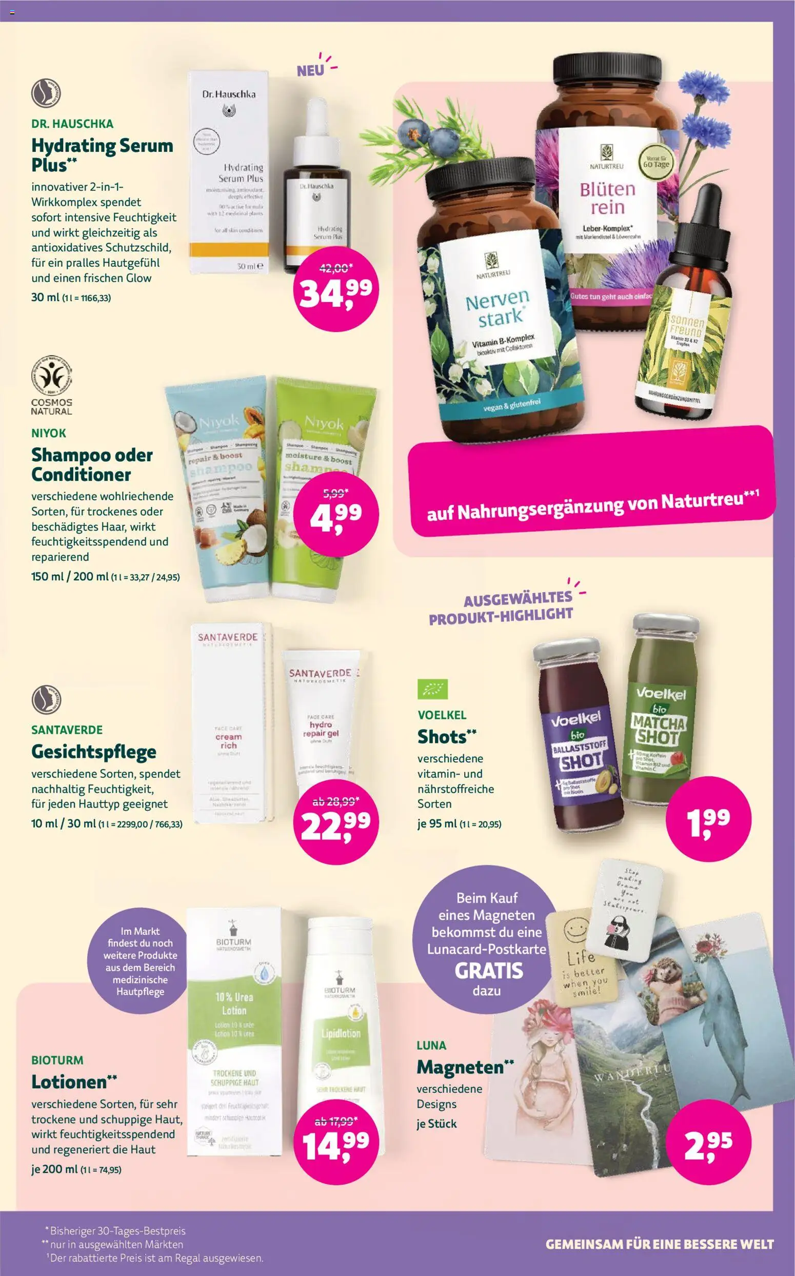 Vorschau von dem Prospekt des Geschäftes Denns BioMarkt, gültig ab dem 09.09.2026 - Regal, Shampoo, Serum