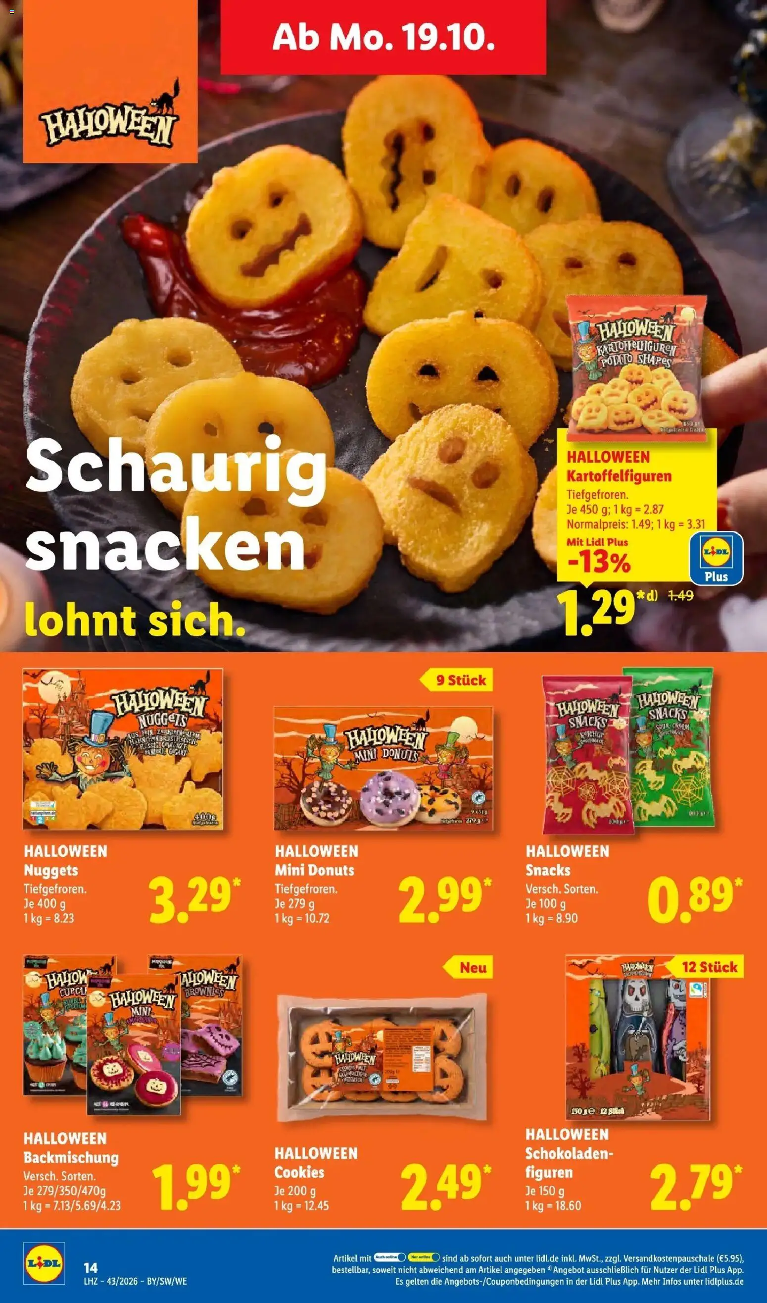 Vorschau von dem Prospekt des Geschäftes Lidl, gültig ab dem 19.10.2026