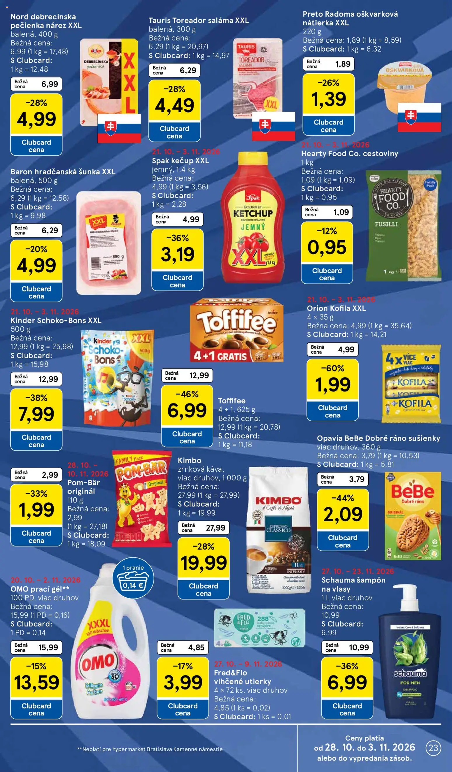 Náhľad Tesco letáku platného od 28.10.2026