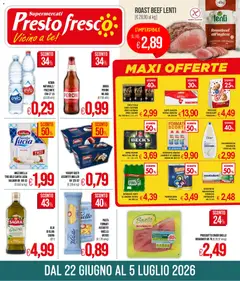 Anteprima dell'opuscolo Presto Fresco volantino dal negozio Presto Fresco valido da 22/06/2026