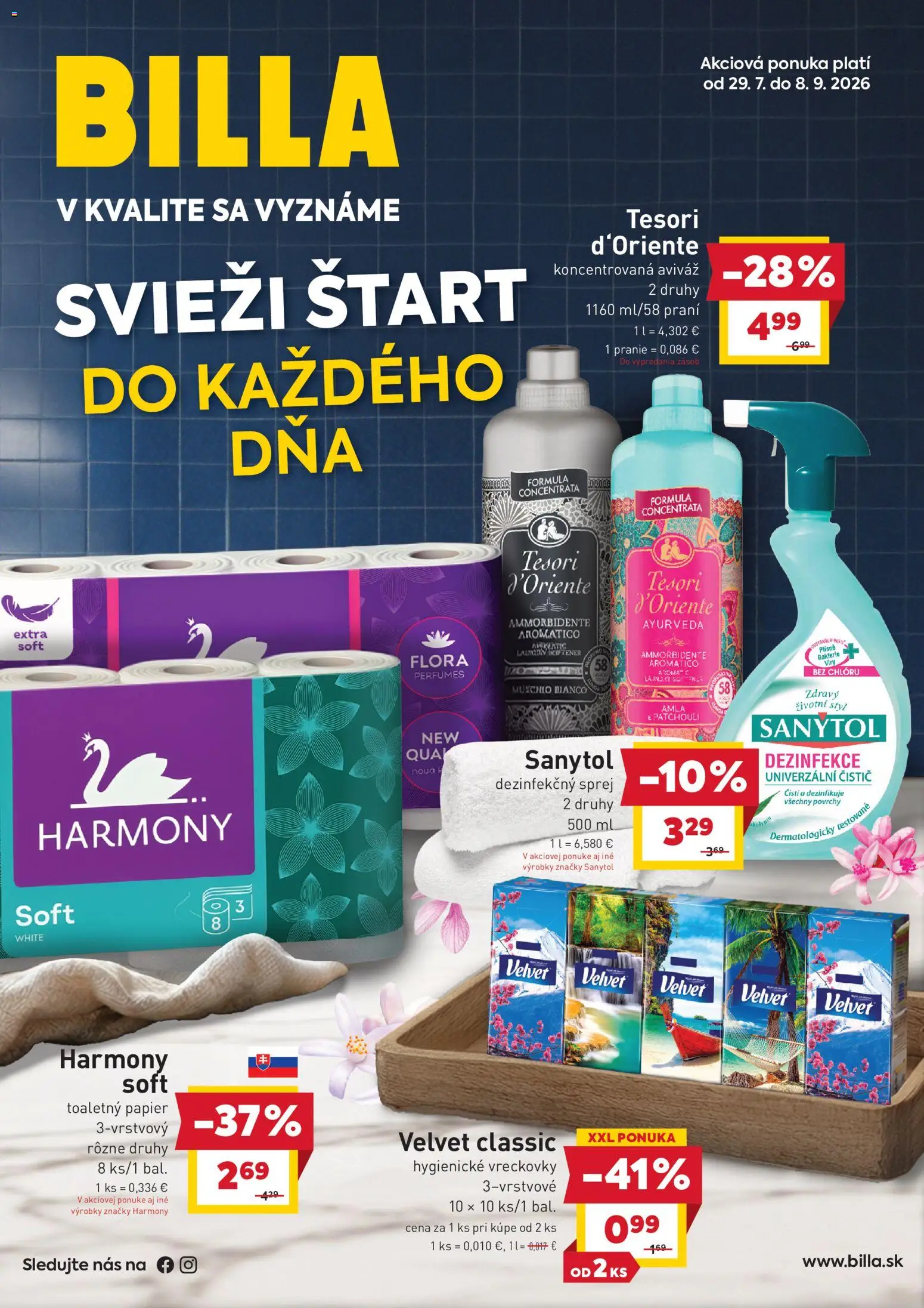 Náhľad Billa letáku platného od 29.07.2026