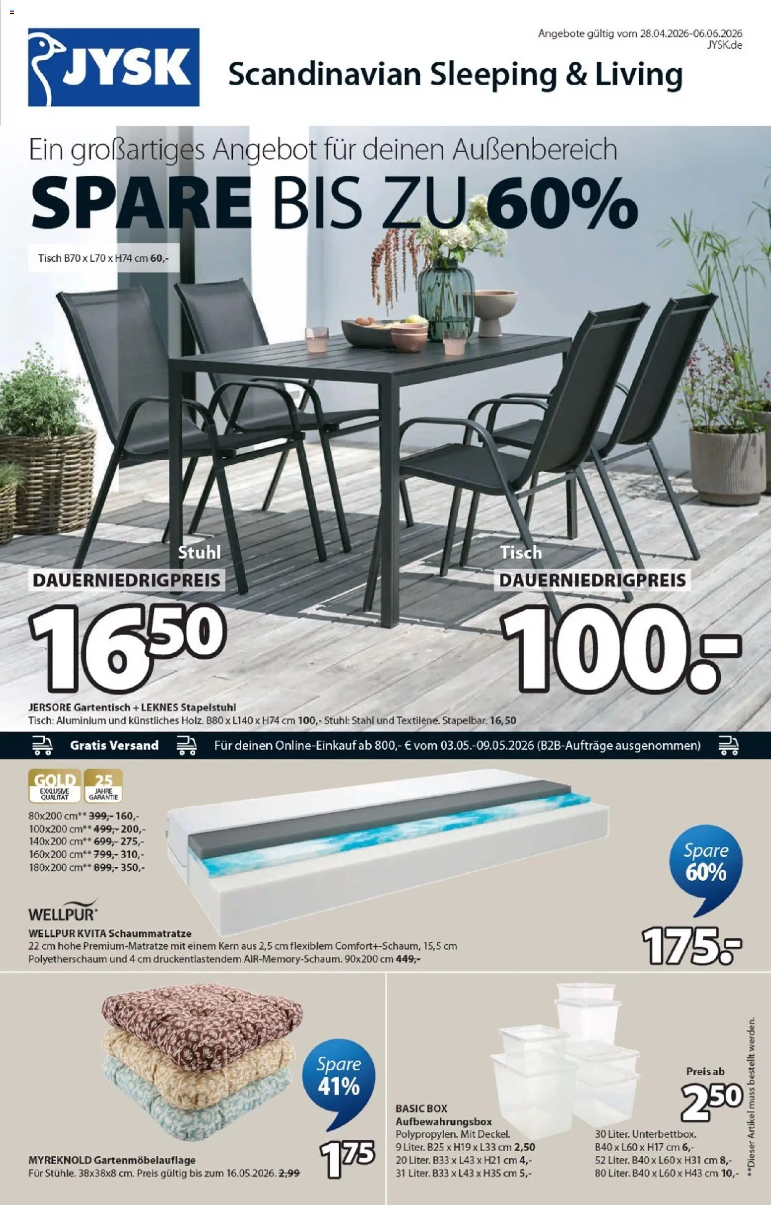 Vorschau von dem Prospekt des Geschäftes JYSK, gültig ab dem 28.04.2026
