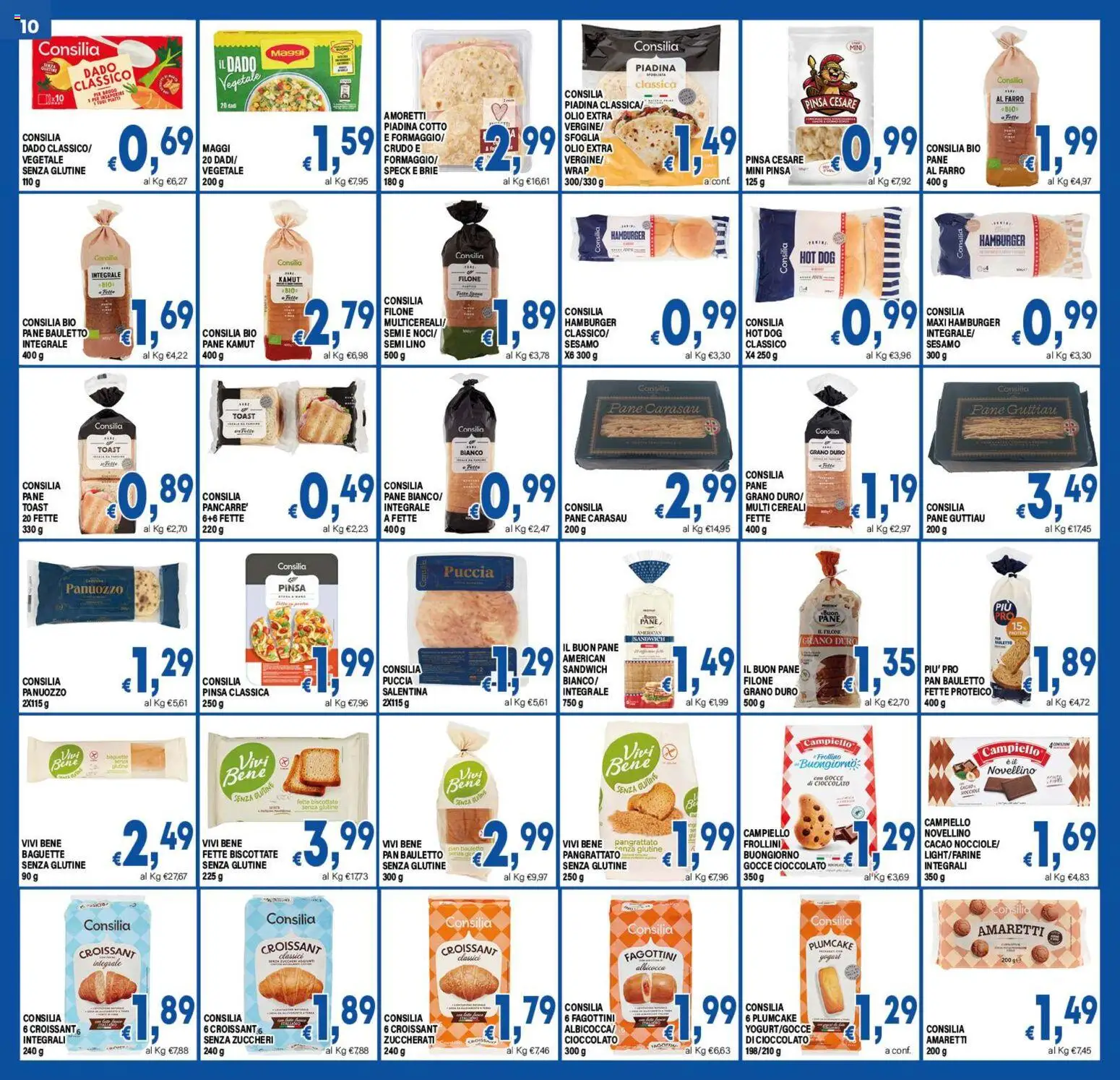 Anteprima dell'opuscolo DEM volantino Carrello Stop Rincari dal negozio DEM valido da 19/10/2026 - Hamburger, Croissant, Sesamo, Farro, Olio, Pane senza glutine, Cacao, Fette biscottate