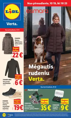 LIDL parduotuvės leidinio LIDL leidinys - Ne maisto prekių pasiūlymai galiojančio nuo 2026.10.19 peržiūra