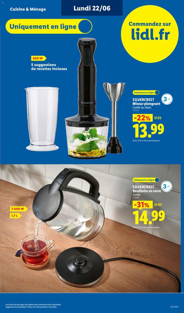 Nouveau catalogue Lidl à partir du 18/06