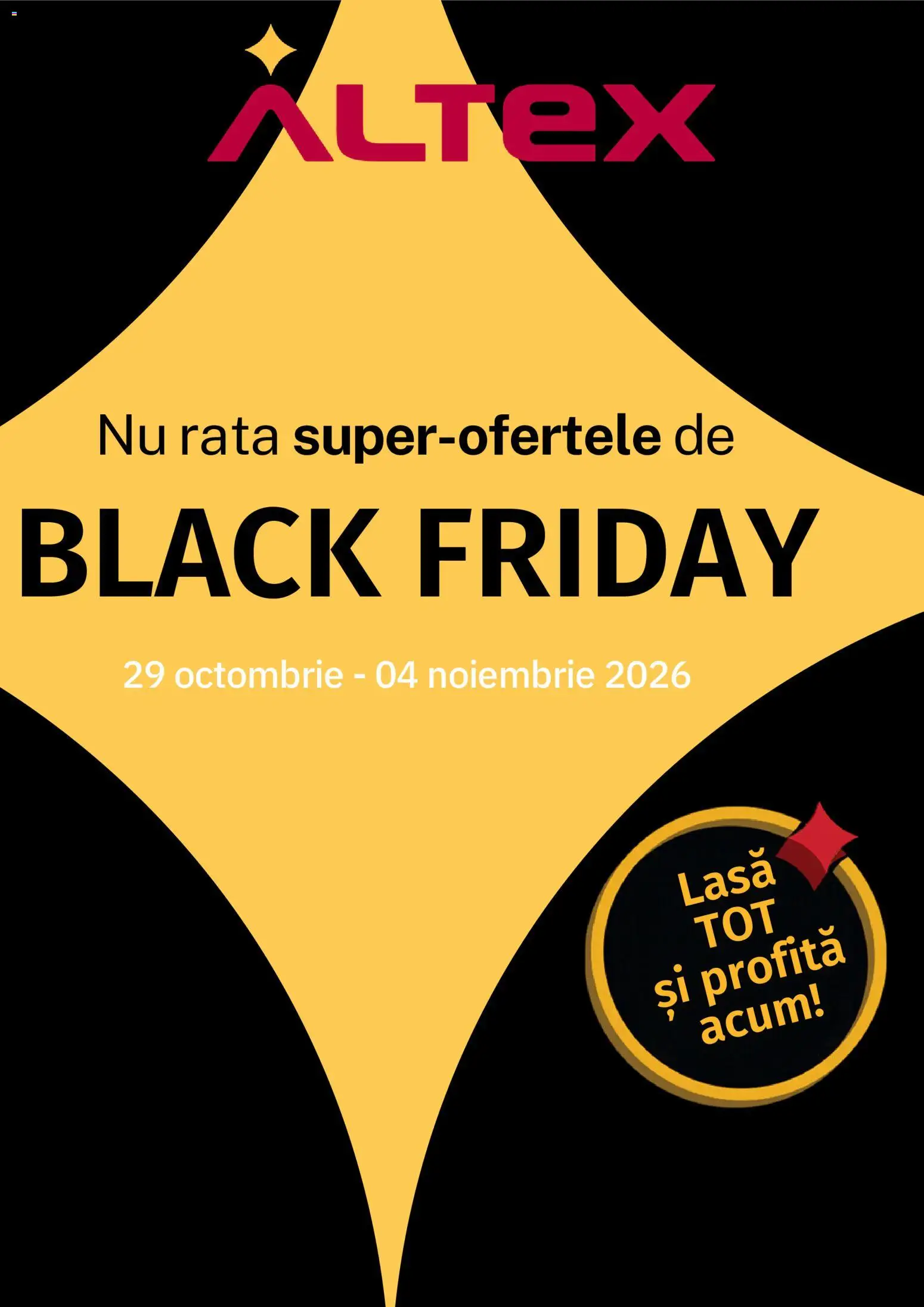 Previzualizarea de cataloage: Altex Altex Black Friday valabil de la 29.10.2026