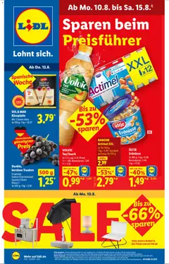 Vorschau von dem Prospekt des Geschäftes Lidl, gültig ab dem 10.08.2026
